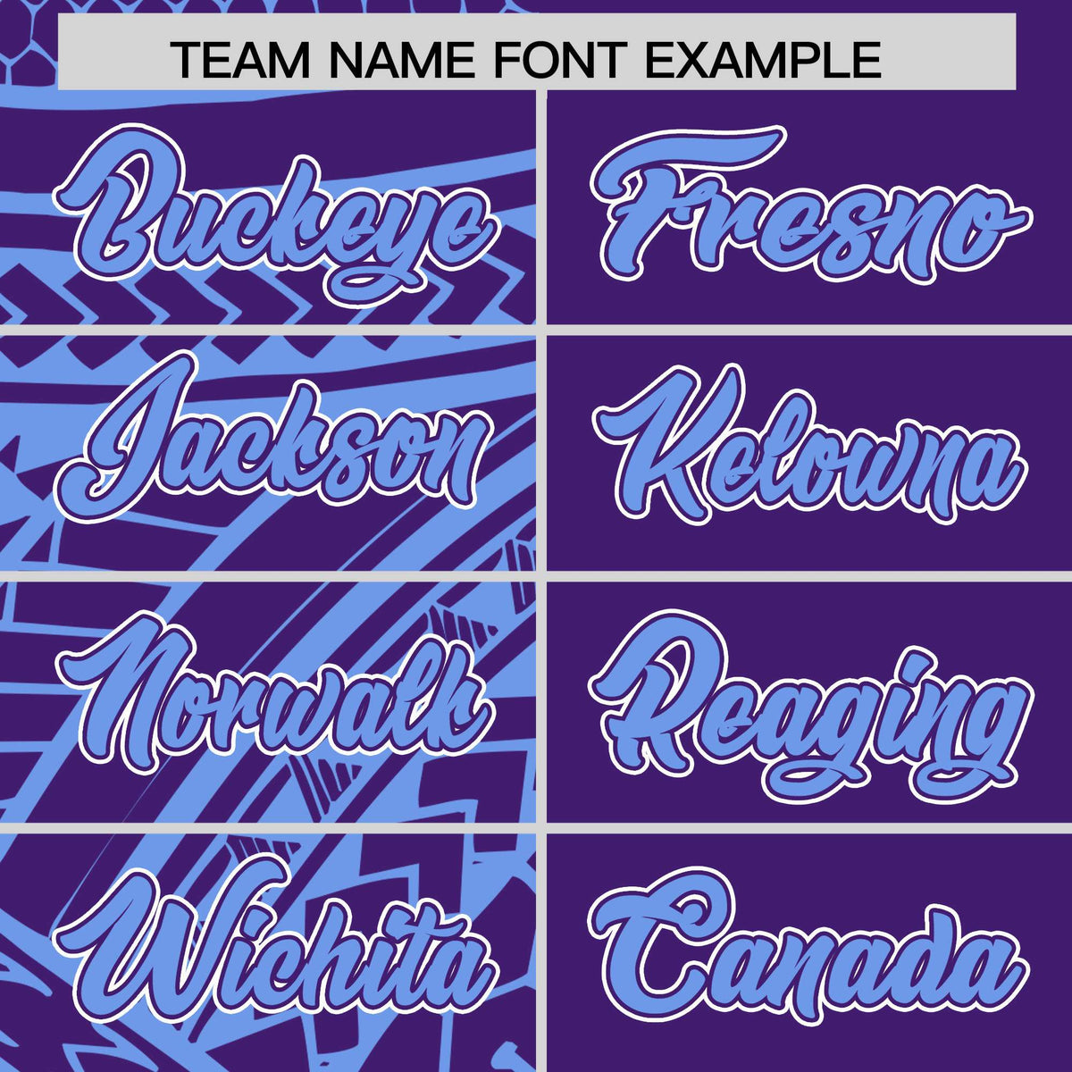 Custom Light Blue Purple Split Fashion Tribal Pattern Authentic Baseball Jersey