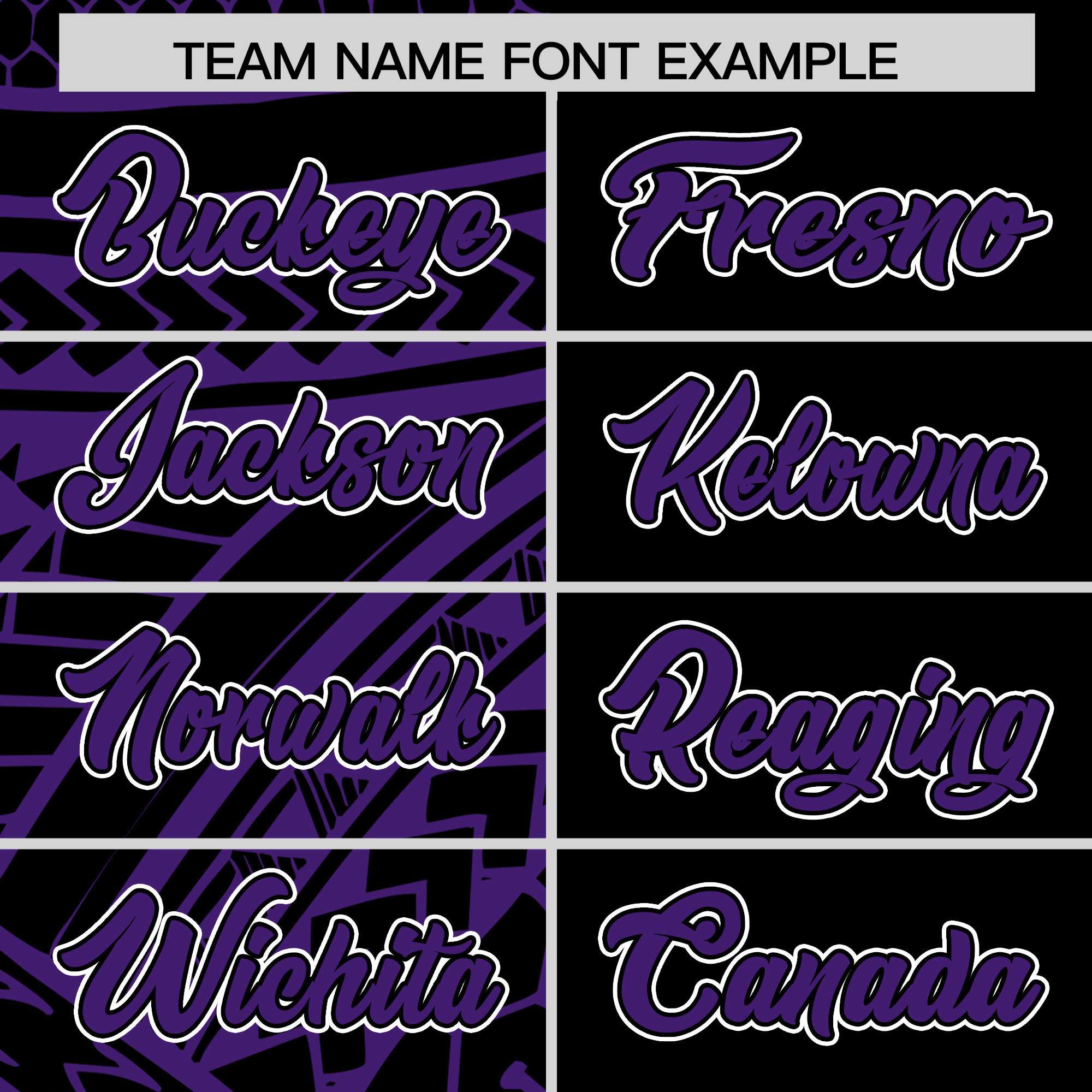 Custom Black Purple Split Fashion Tribal Pattern Authentic Baseball Jersey