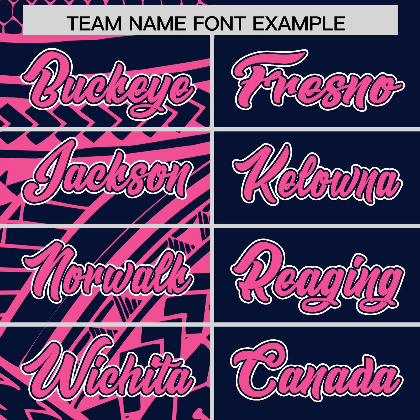 Custom Navy Pink Split Fashion Tribal Pattern Authentic Baseball Jersey