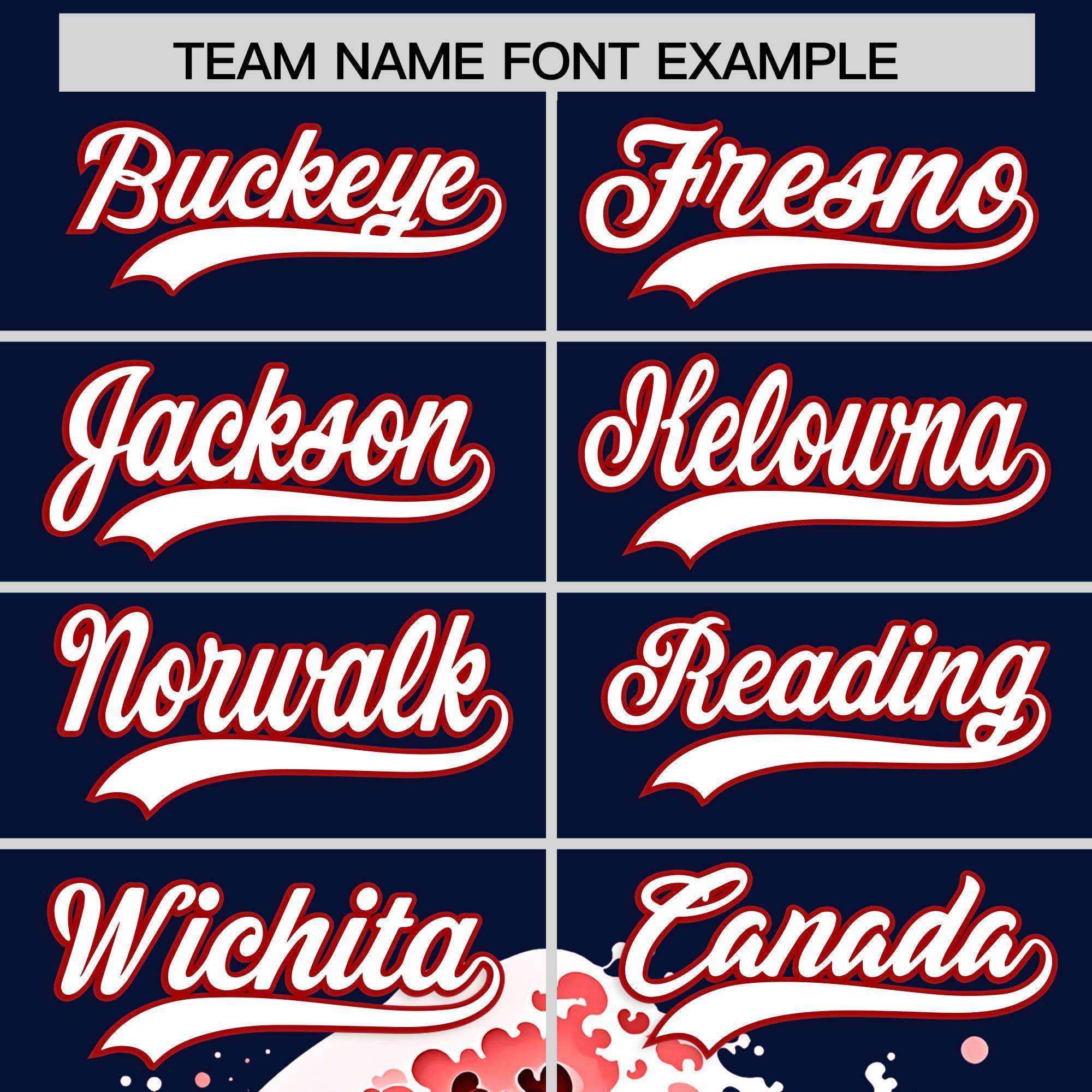 Custom Navy Wave Graffiti Pattern Authentic Baseball Jersey