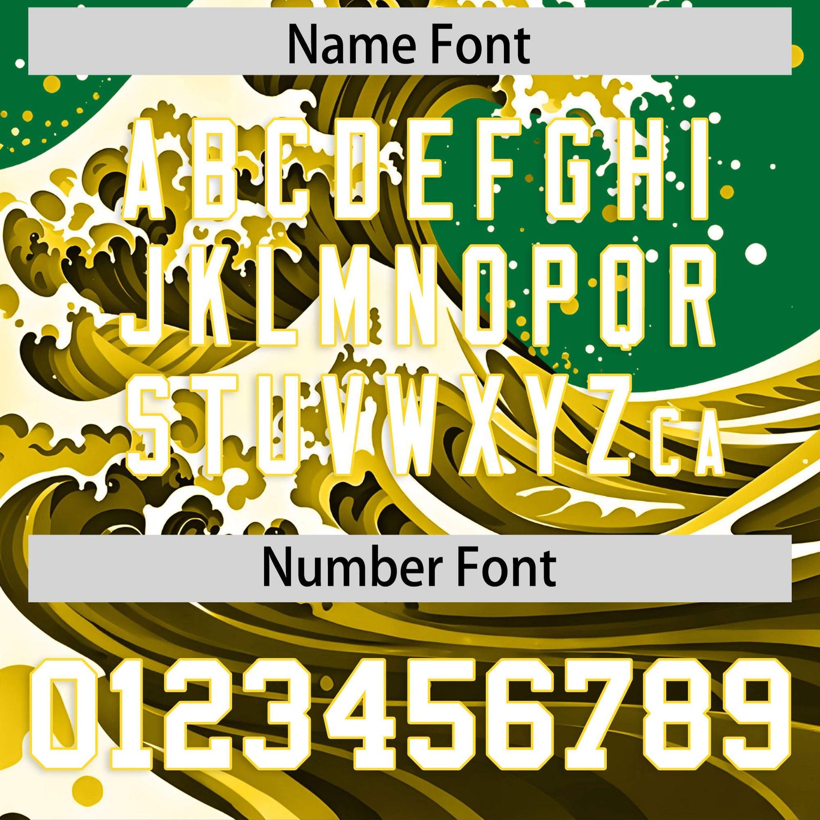 Custom Kelly Green Wave Graffiti Pattern Authentic Baseball Jersey