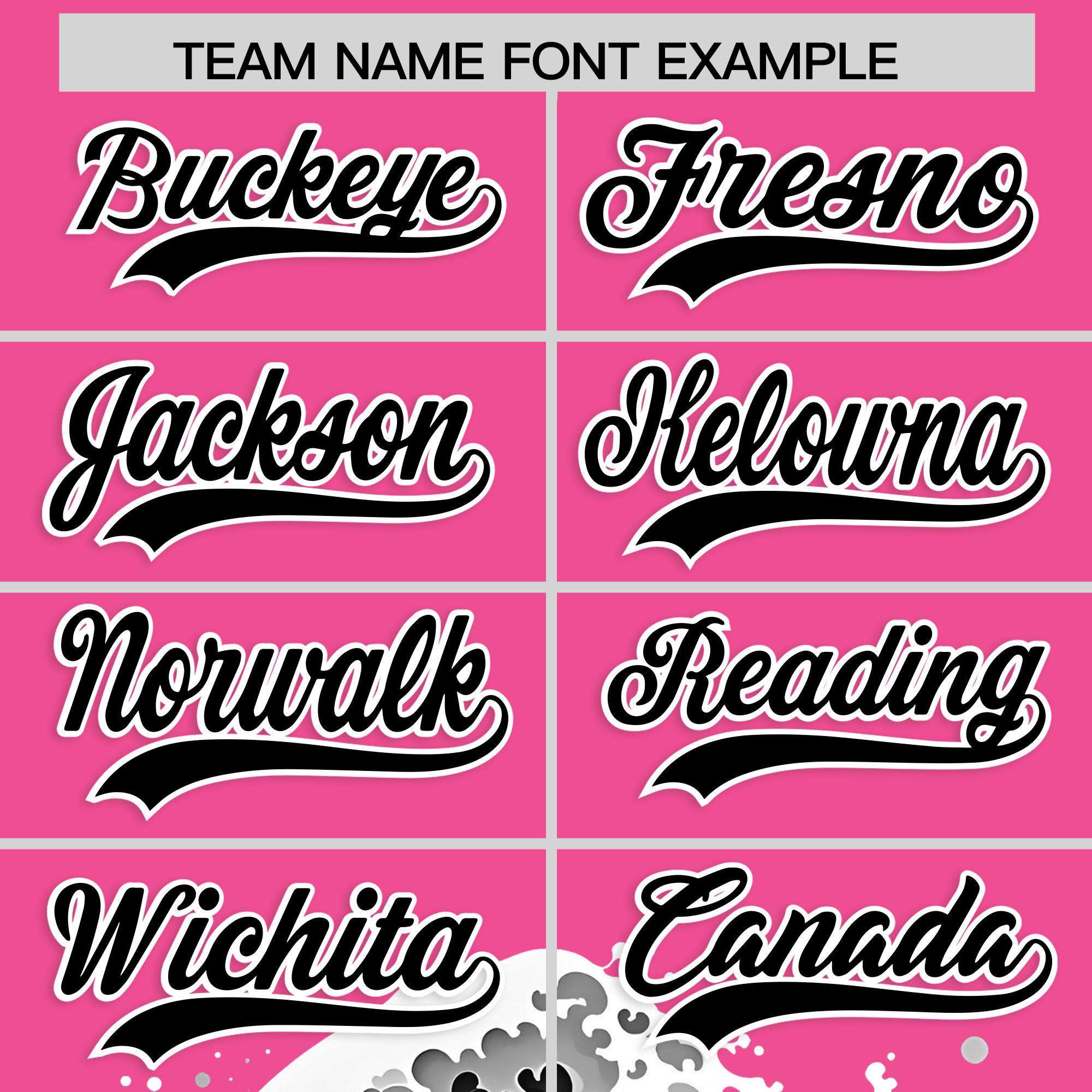 Custom Pink Wave Graffiti Pattern Authentic Baseball Jersey