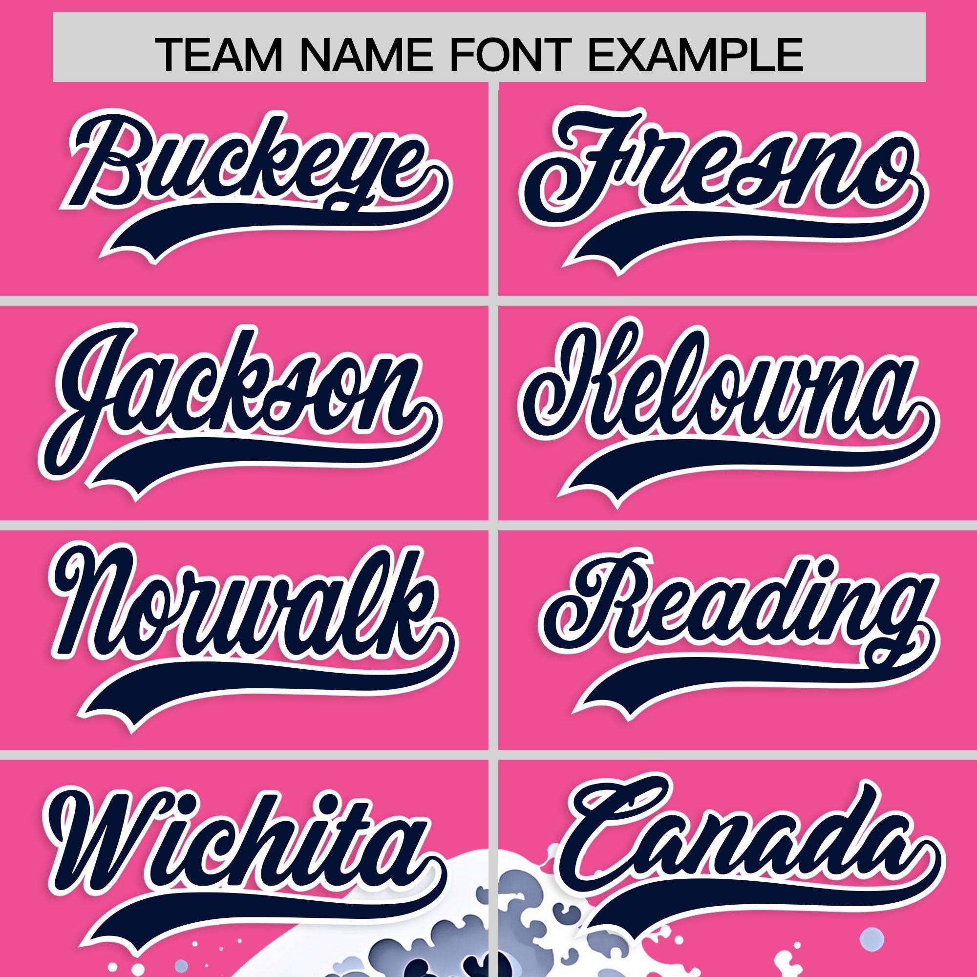 Custom Pink Wave Graffiti Pattern Authentic Baseball Jersey