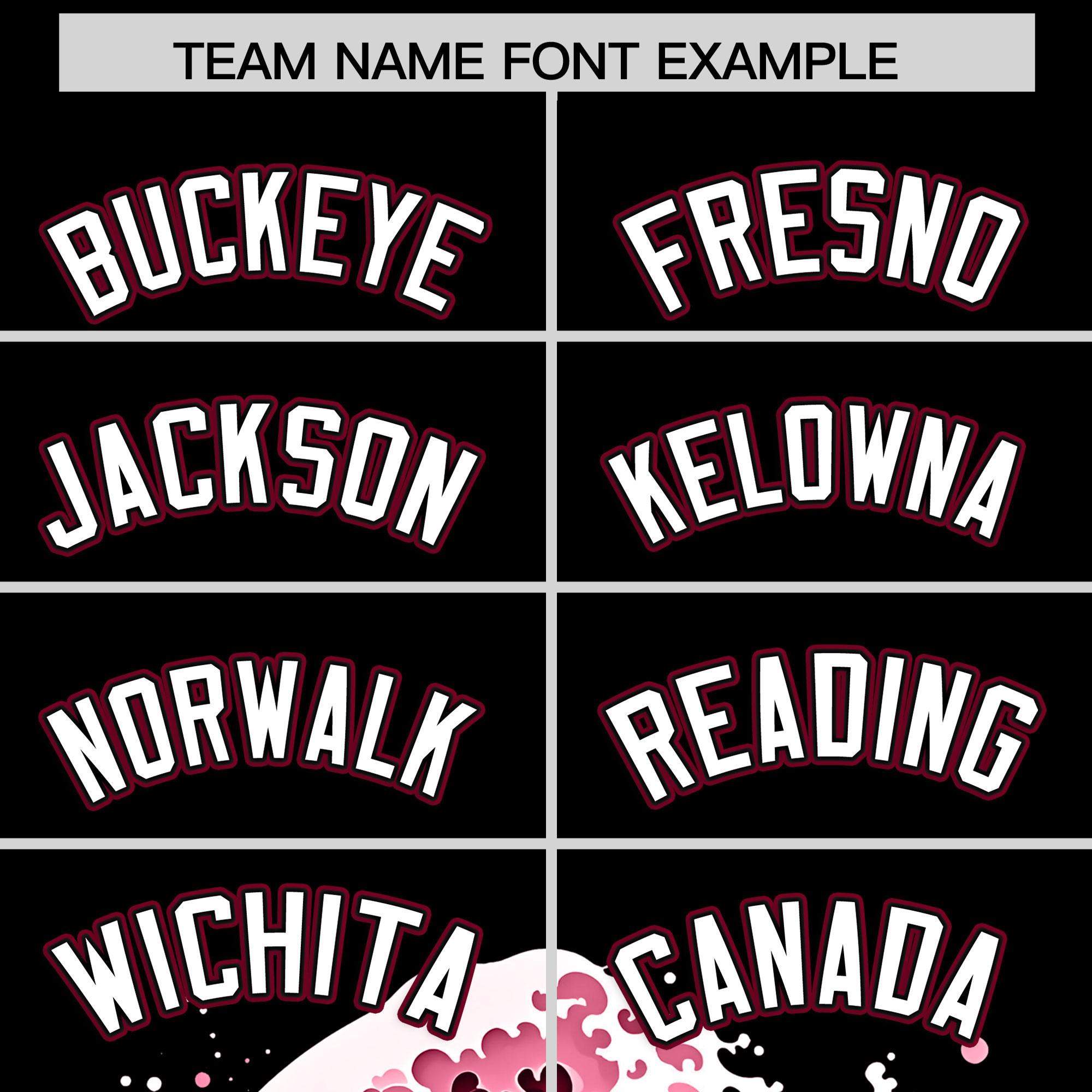 Custom Black Wave Graffiti Pattern Authentic Baseball Jersey