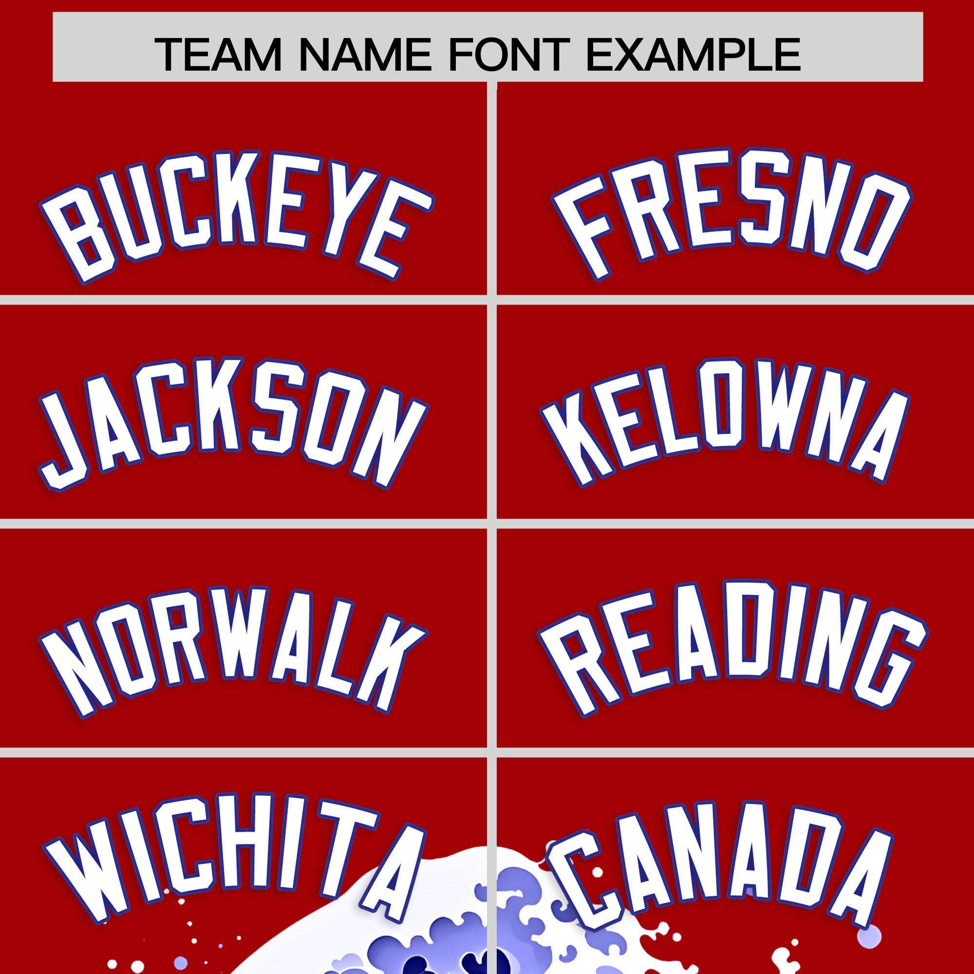 Custom Red Wave Graffiti Pattern Authentic Baseball Jersey