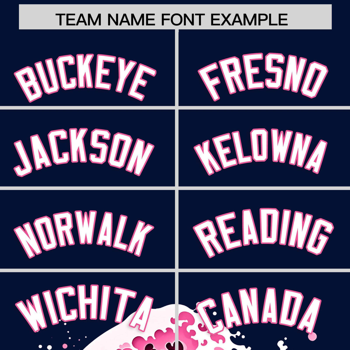 Custom Navy Wave Graffiti Pattern Authentic Baseball Jersey