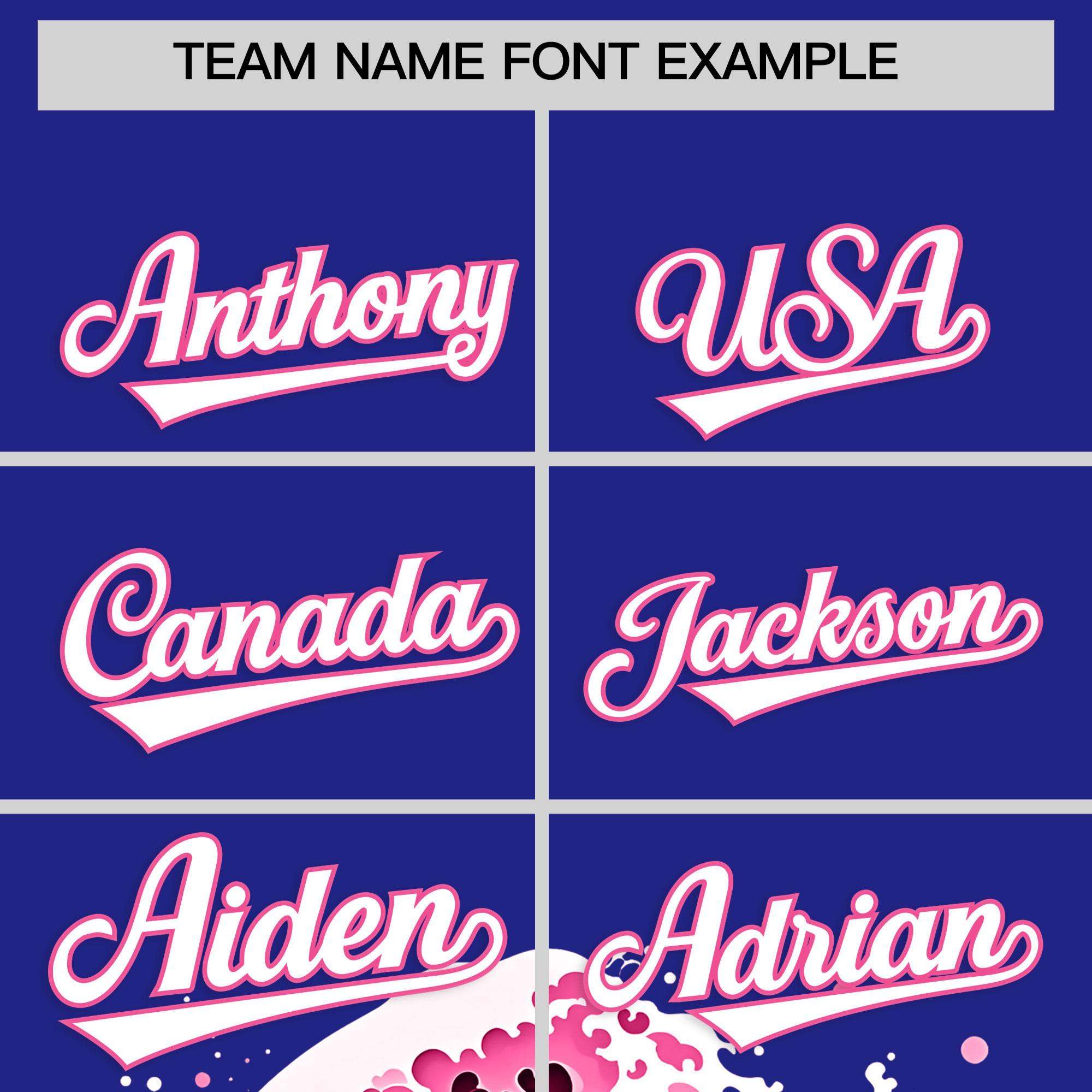 Custom Royal Wave Graffiti Pattern Authentic Baseball Jersey