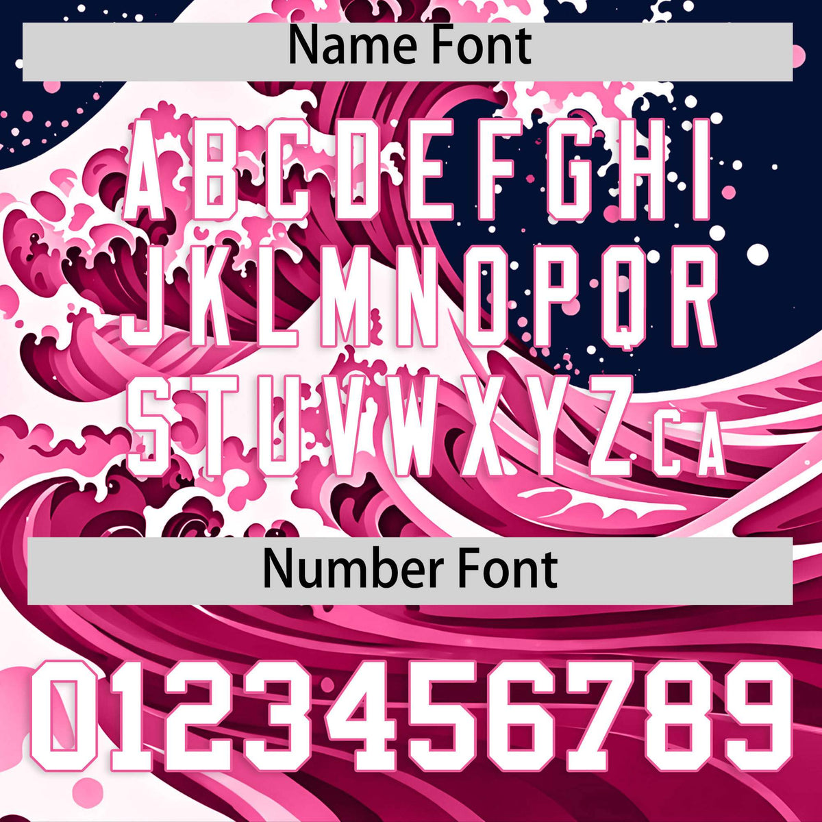 Custom Navy Wave Graffiti Pattern Authentic Baseball Jersey