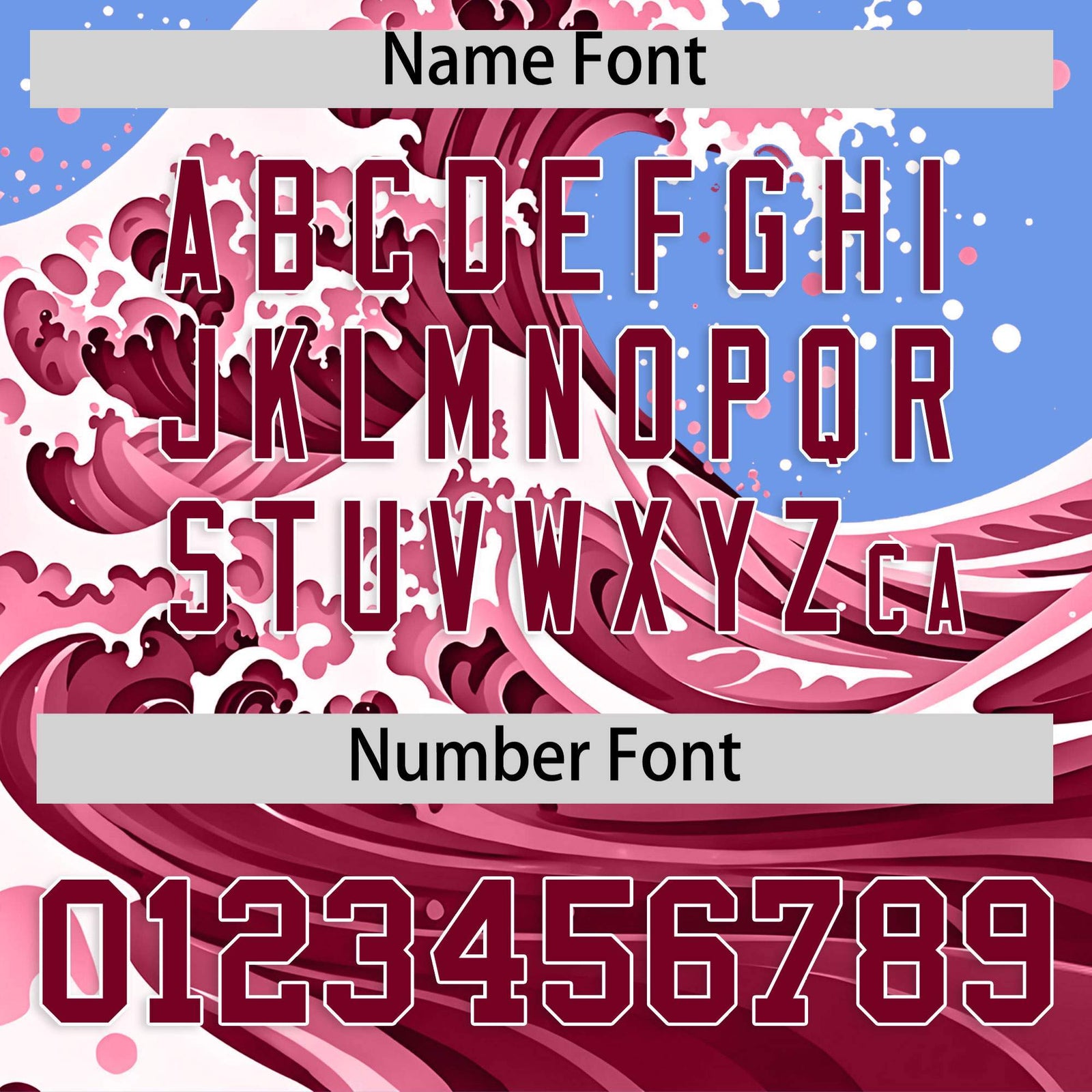 Custom Light Blue Wave Graffiti Pattern Authentic Baseball Jersey