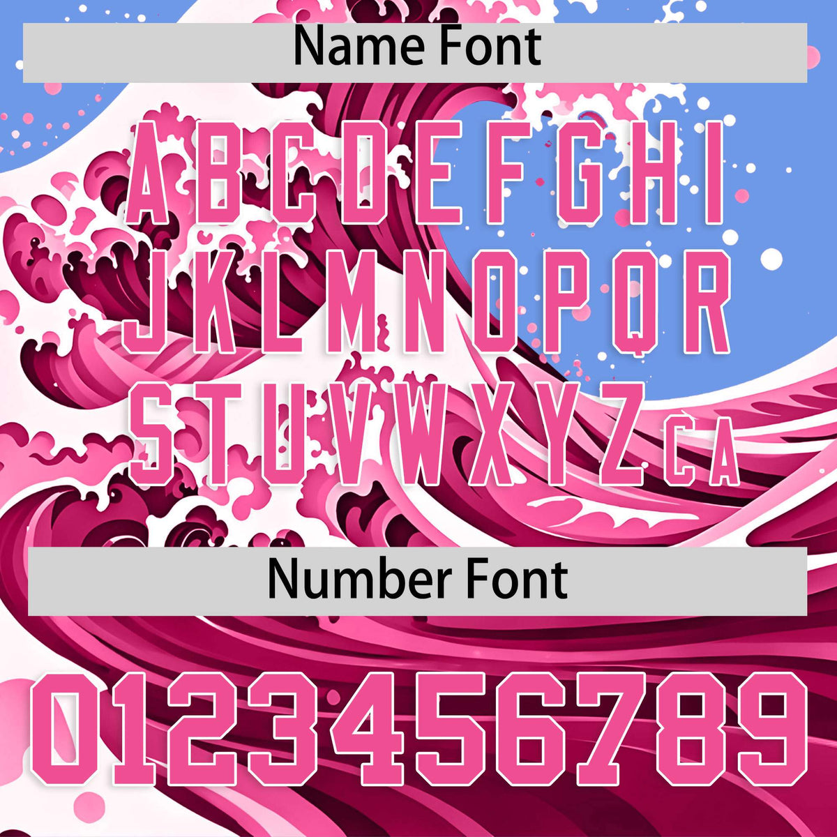 Custom Light Blue Wave Graffiti Pattern Authentic Baseball Jersey