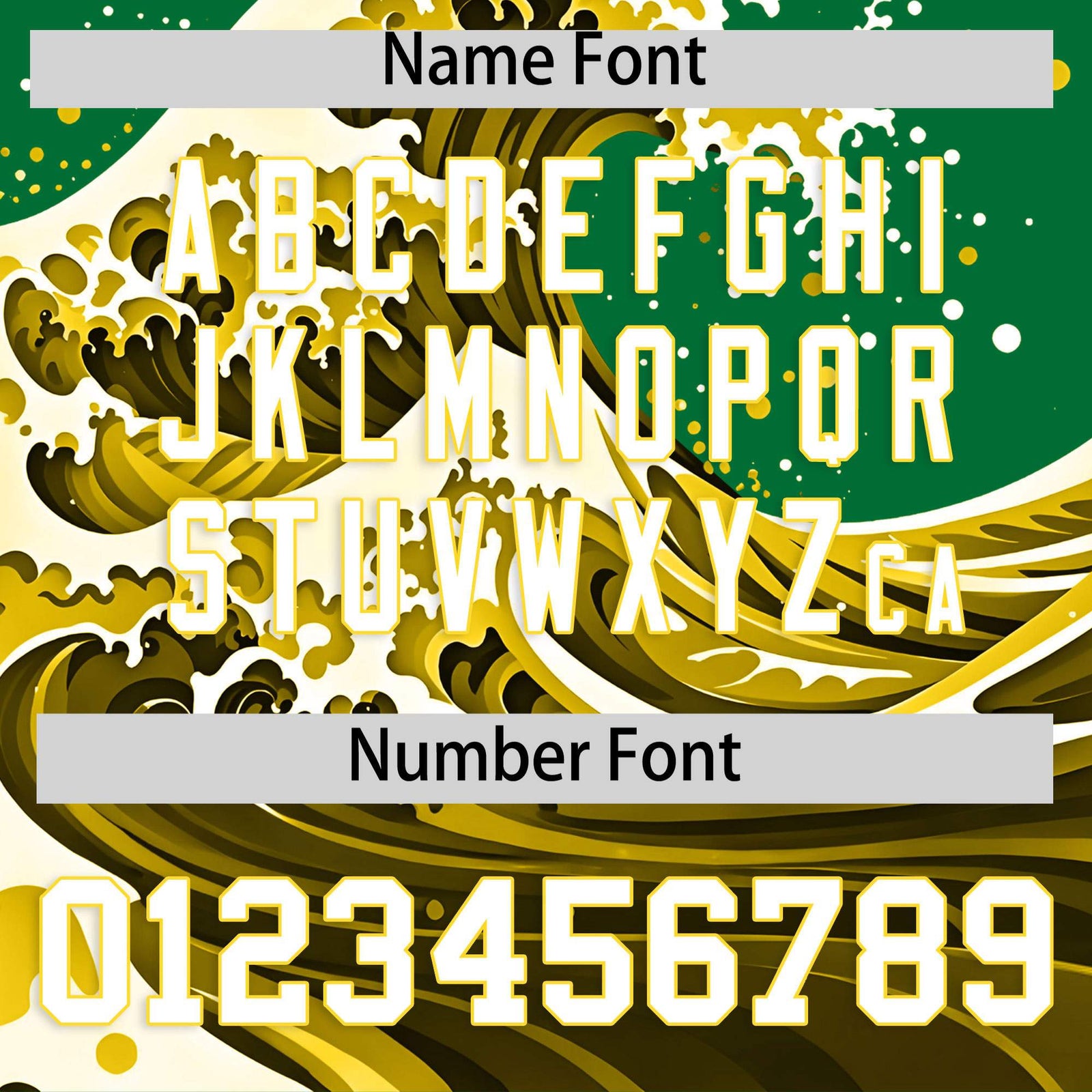 Custom Kelly Green Wave Graffiti Pattern Authentic Baseball Jersey