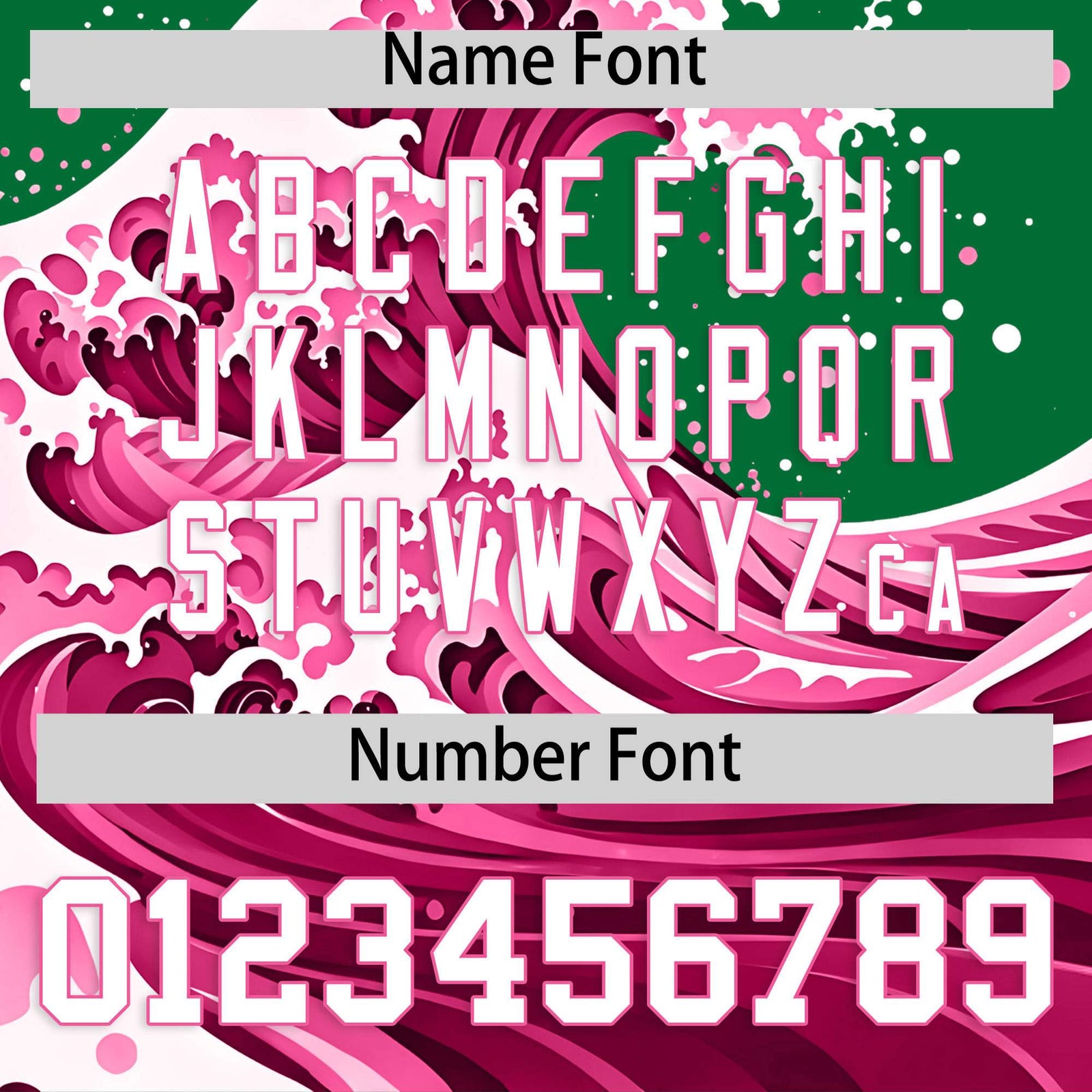 Custom Kelly Green Wave Graffiti Pattern Authentic Baseball Jersey