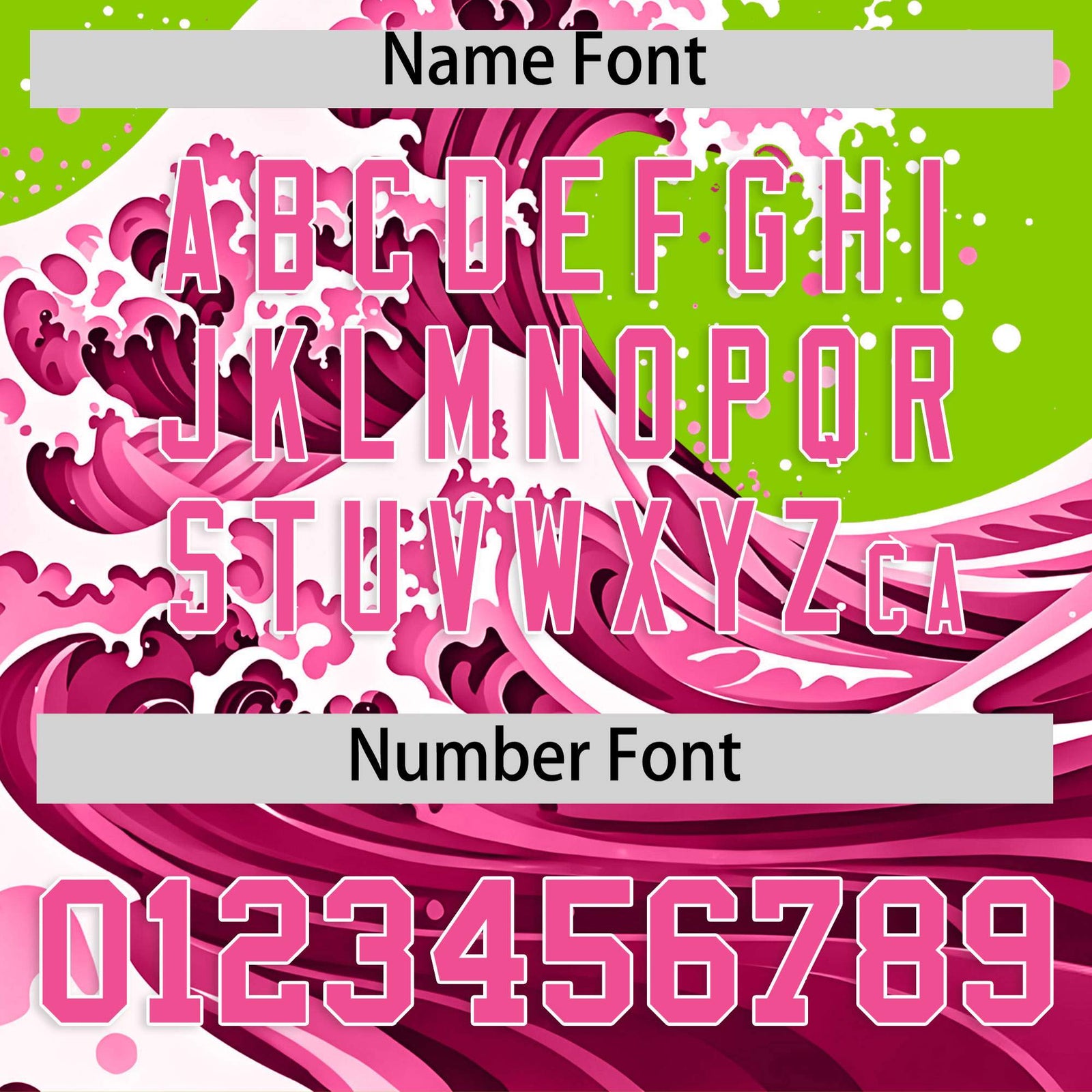 Custom Neon Green Wave Graffiti Pattern Authentic Baseball Jersey