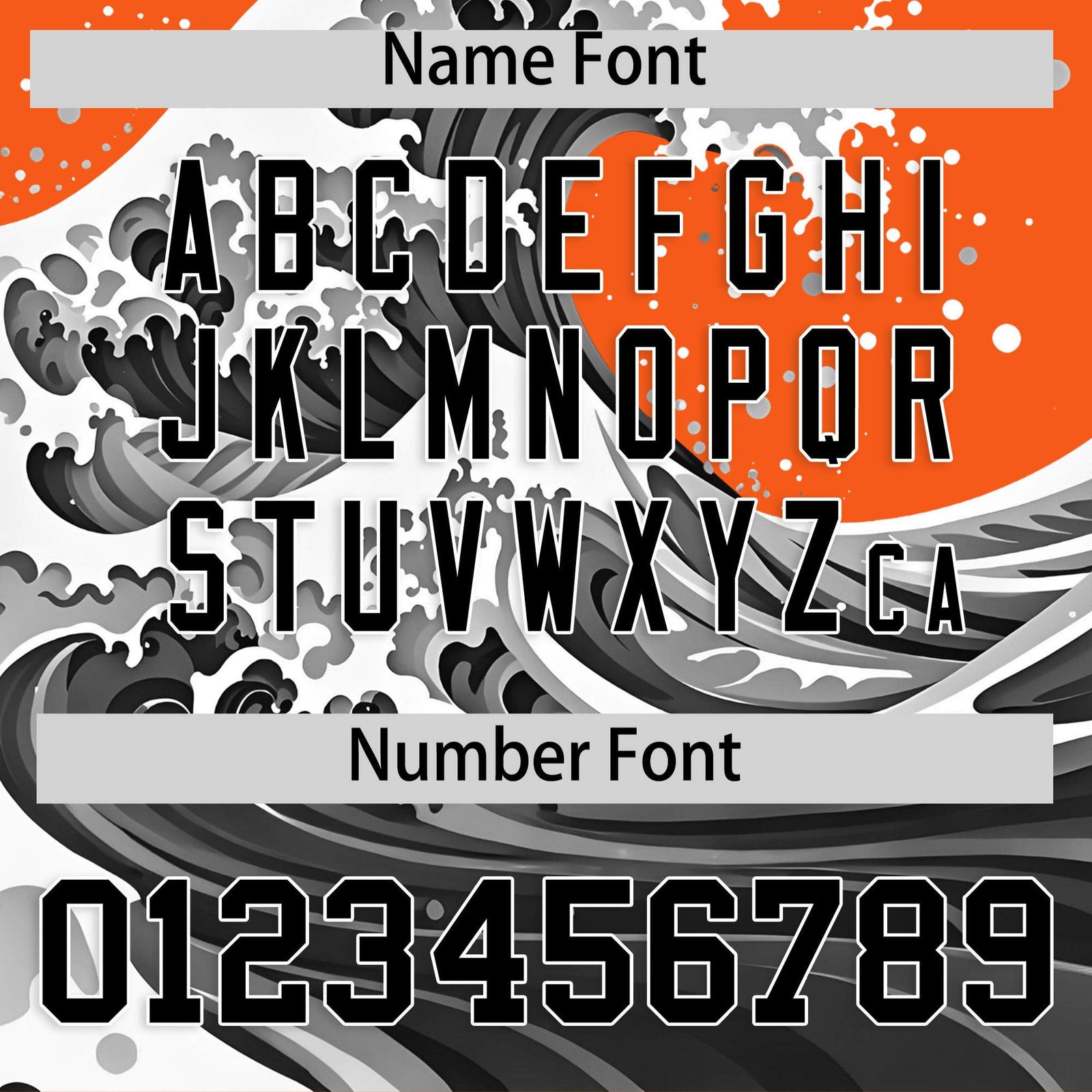 Custom Orange Wave Graffiti Pattern Authentic Baseball Jersey