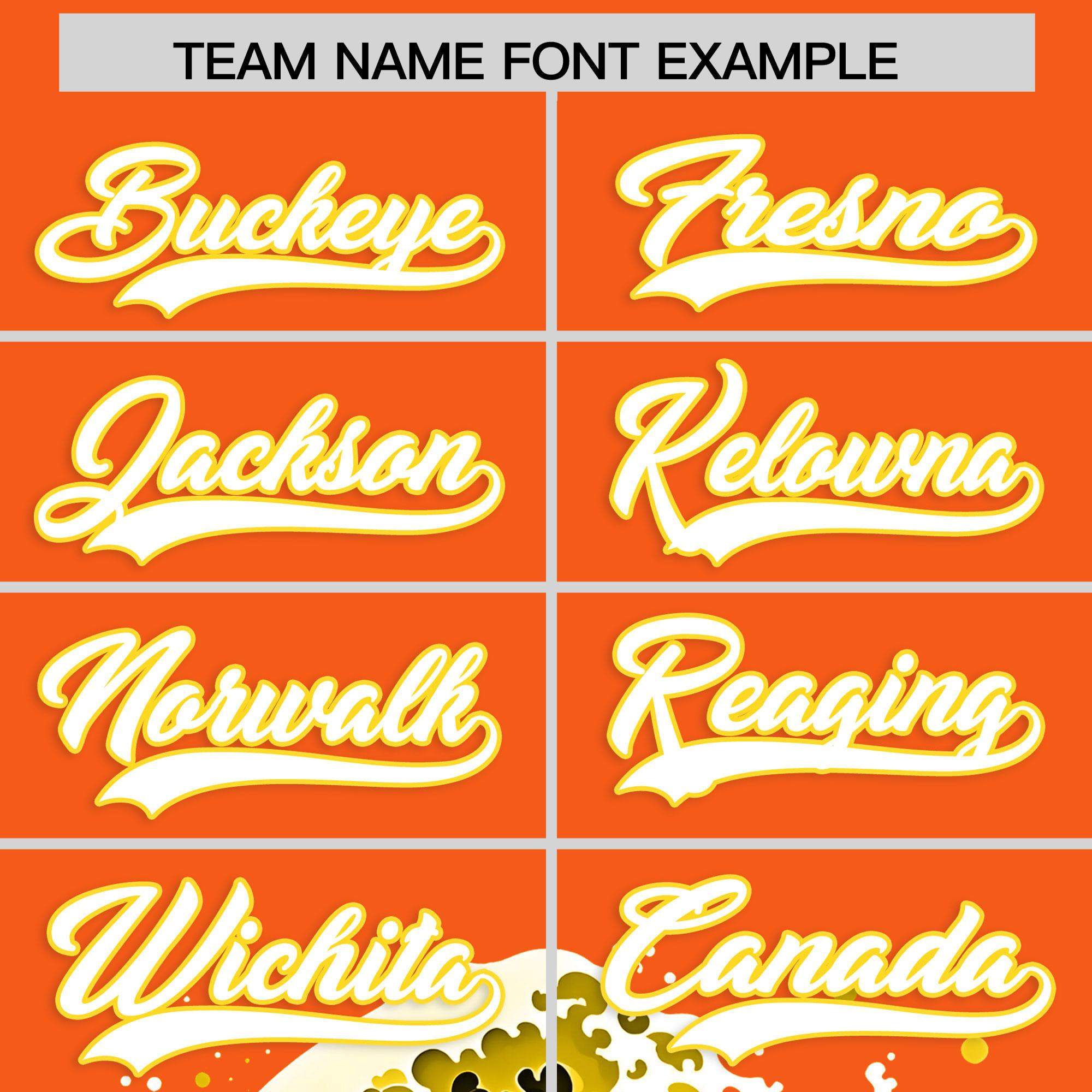 Custom Orange Wave Graffiti Pattern Authentic Baseball Jersey