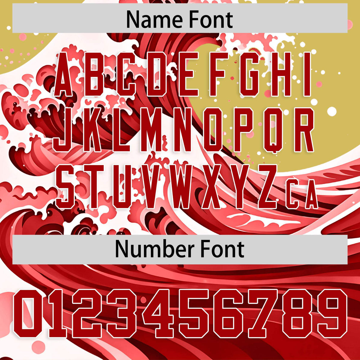 Custom Old Gold Wave Graffiti Pattern Authentic Baseball Jersey