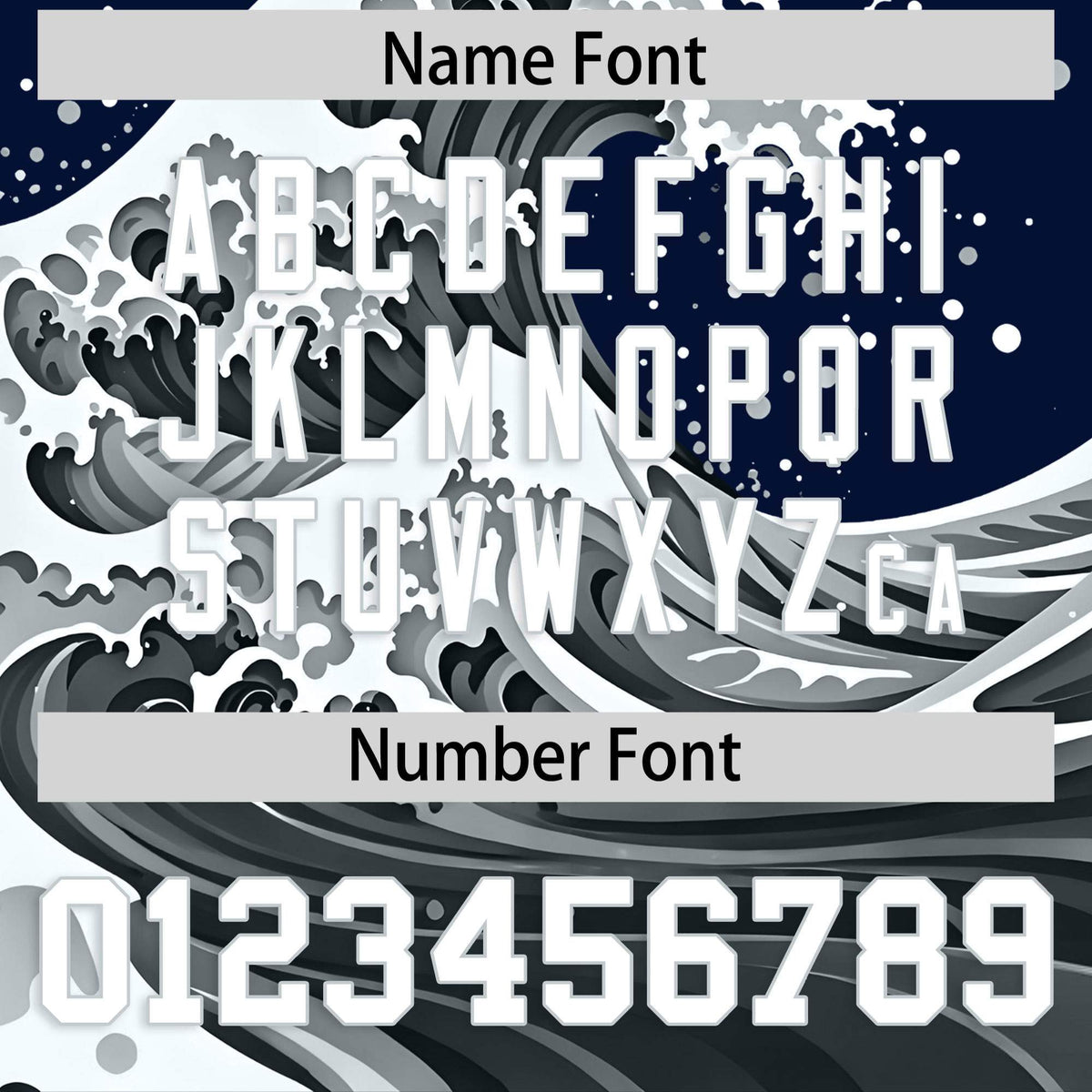 Custom Navy Wave Graffiti Pattern Authentic Baseball Jersey