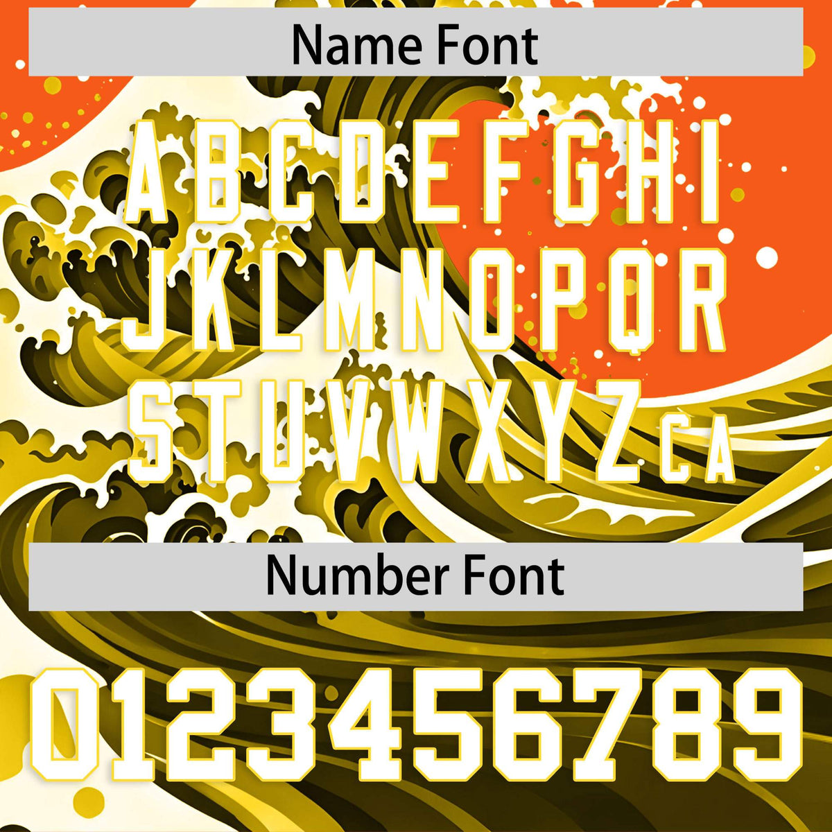 Custom Orange Wave Graffiti Pattern Authentic Baseball Jersey