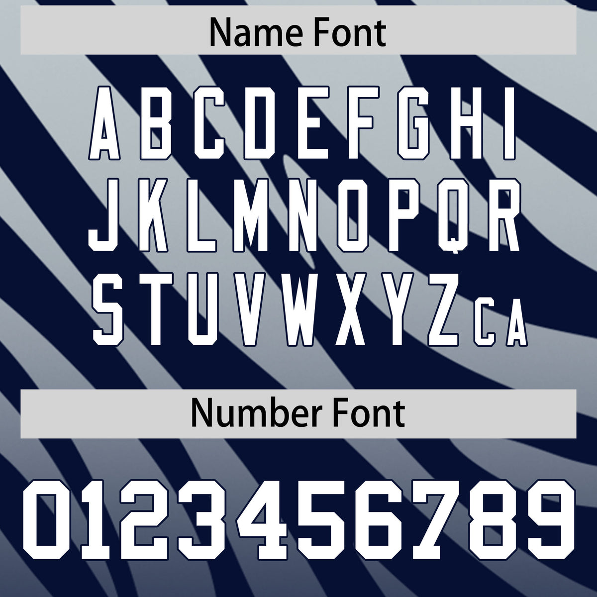 Custom Navy Silver Tiger Stripe Gradient Animal Print Personalized Team Shirt Baseball Jersey