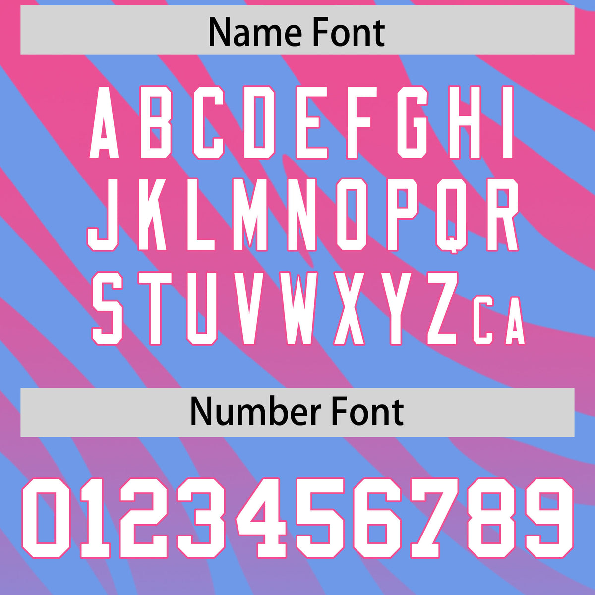 Custom Pink Light Blue Tiger Stripe Gradient Animal Print Personalized Team Shirt Baseball Jersey