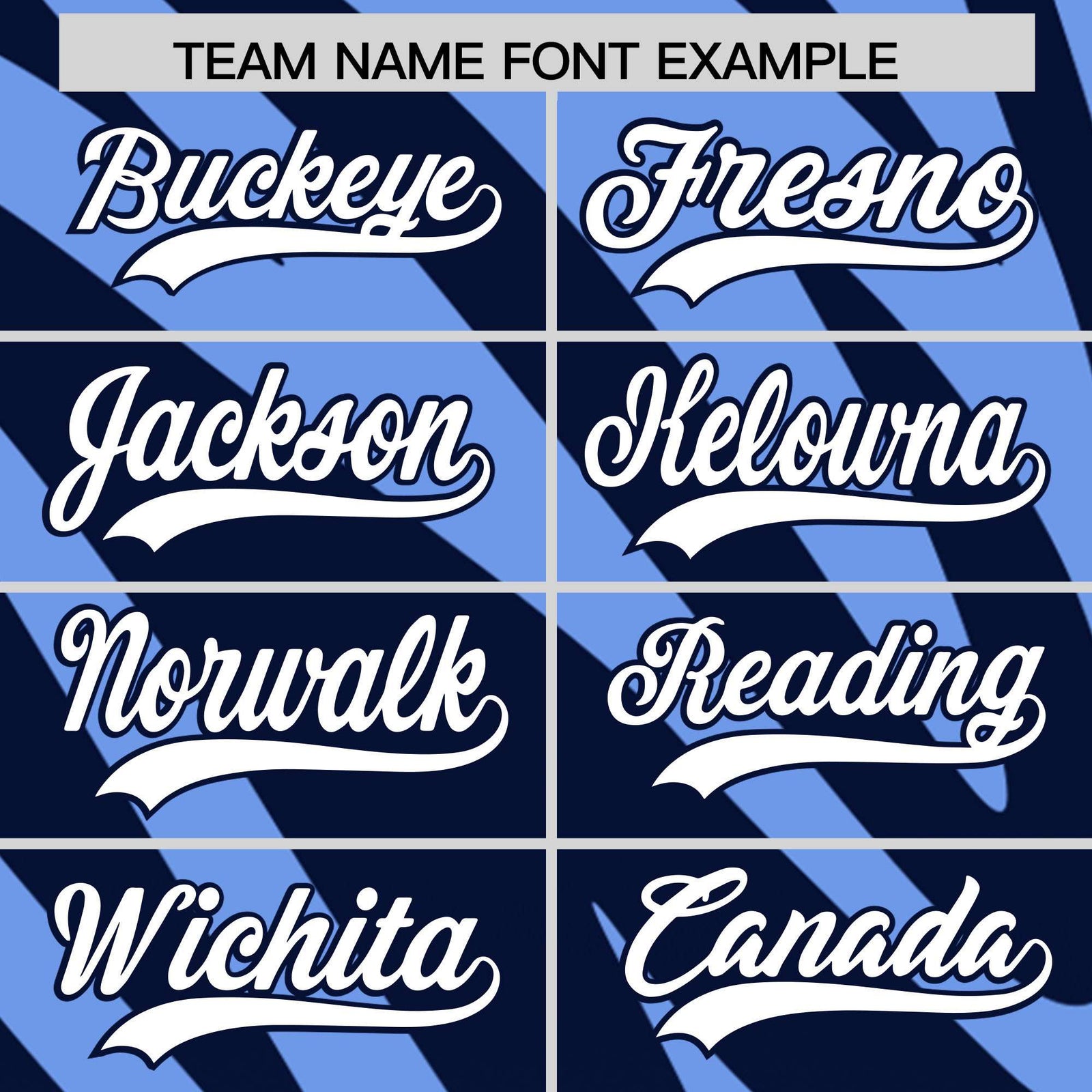 Custom Light Blue Navy Tiger Stripe Gradient Animal Print Personalized Team Shirt Baseball Jersey