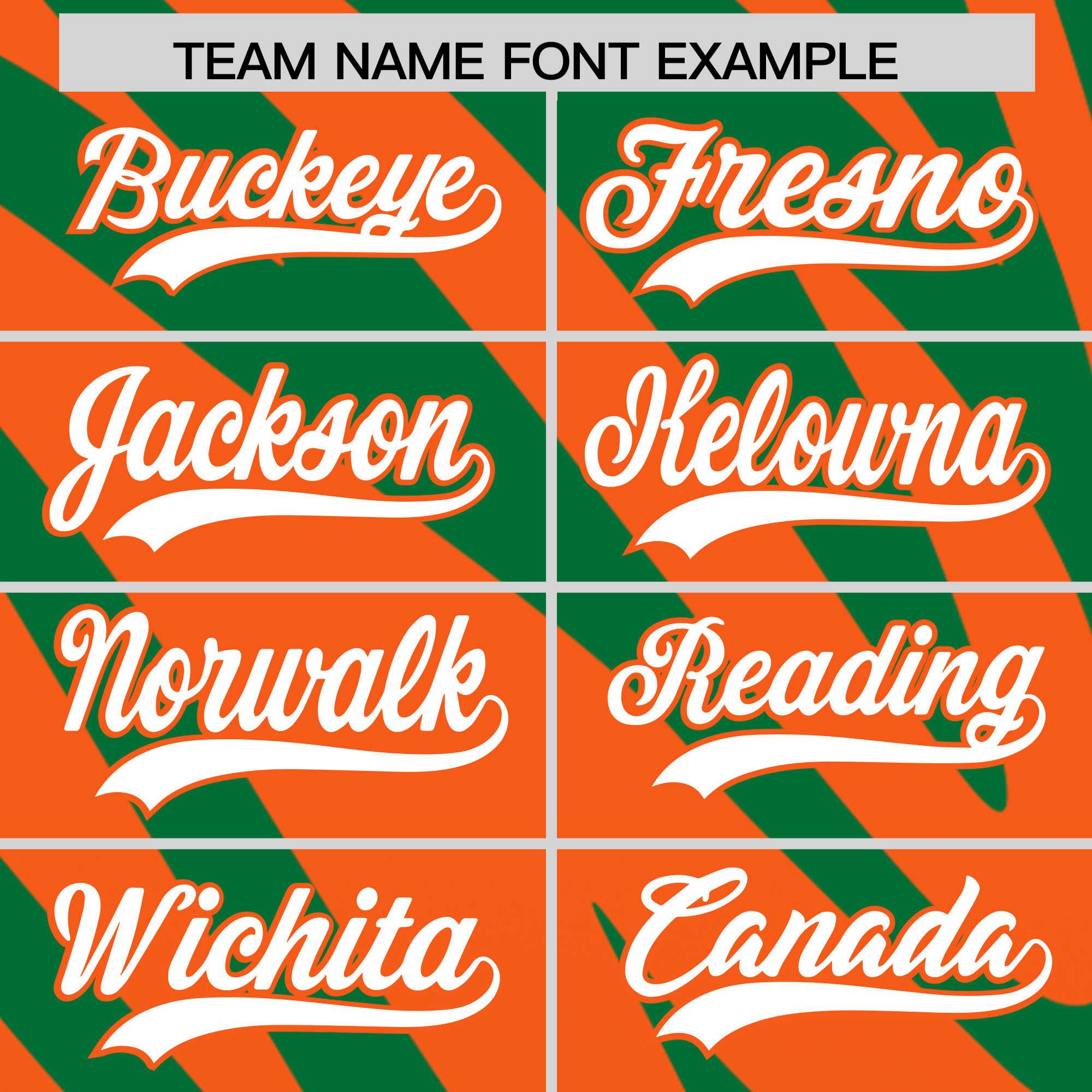 Custom Kelly Green Orange Tiger Stripe Gradient Animal Print Personalized Team Shirt Baseball Jersey