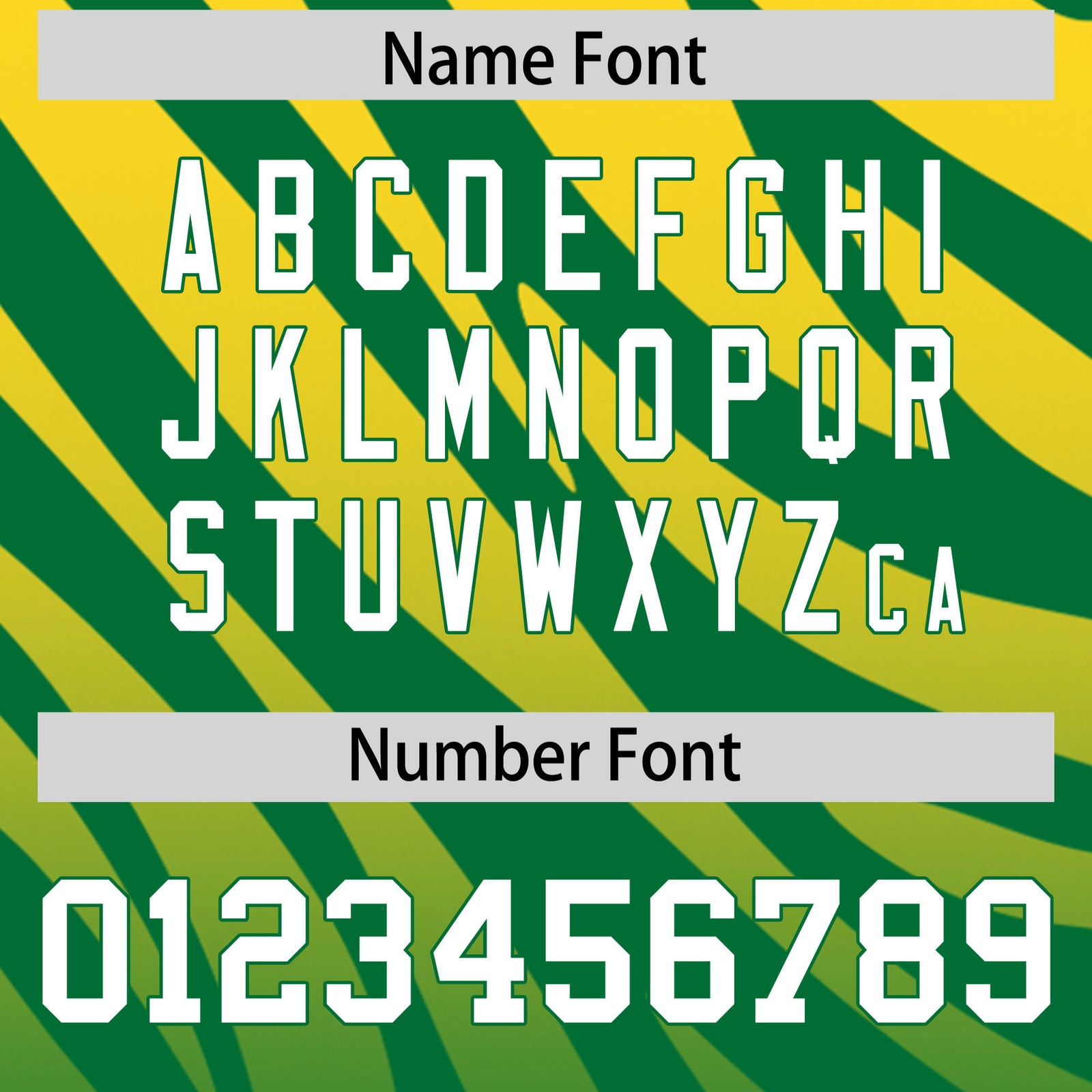 Custom Gold Kelly Green Tiger Stripe Gradient Animal Print Personalized Team Shirt Baseball Jersey