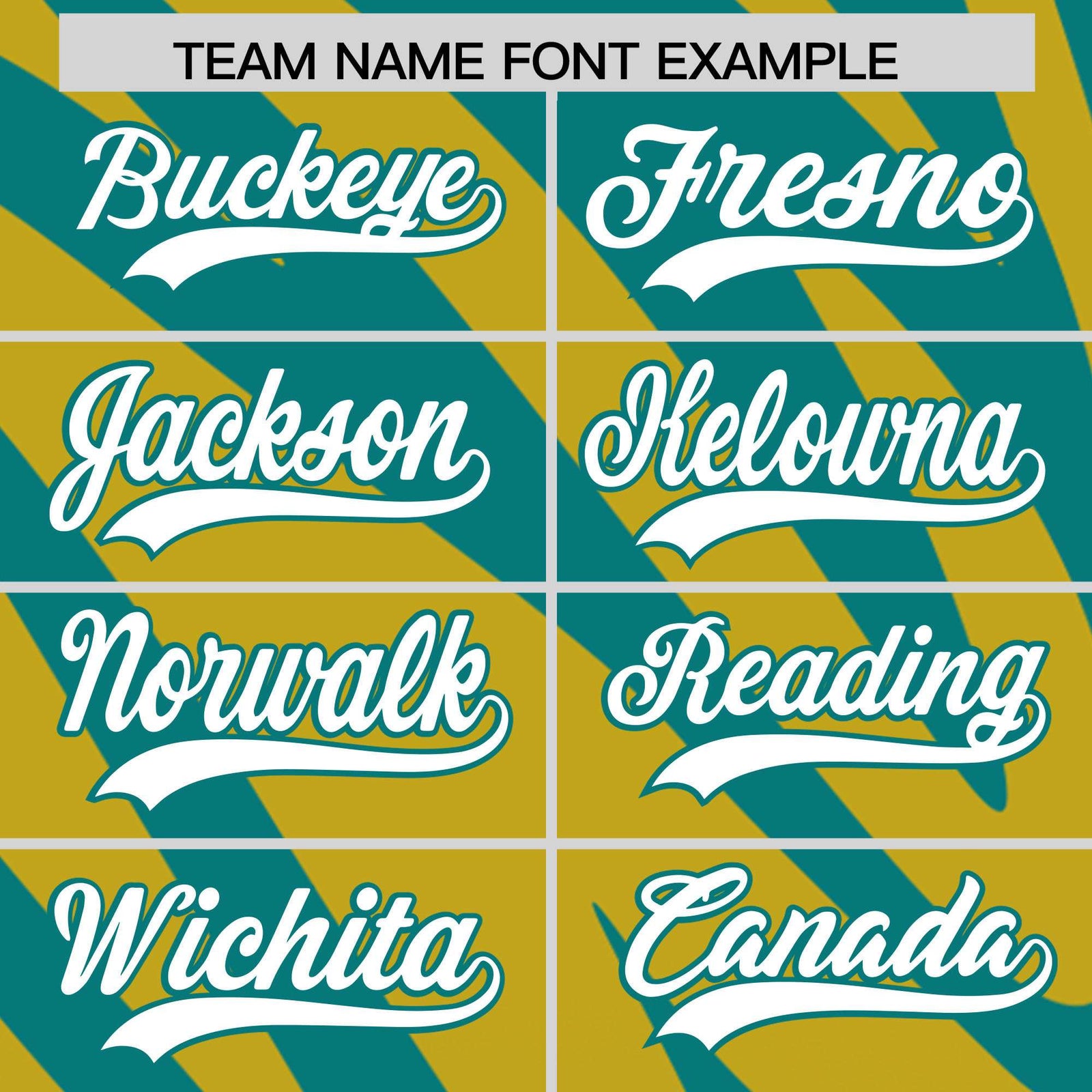 Custom Aqua Old Gold Tiger Stripe Gradient Animal Print Personalized Team Shirt Baseball Jersey