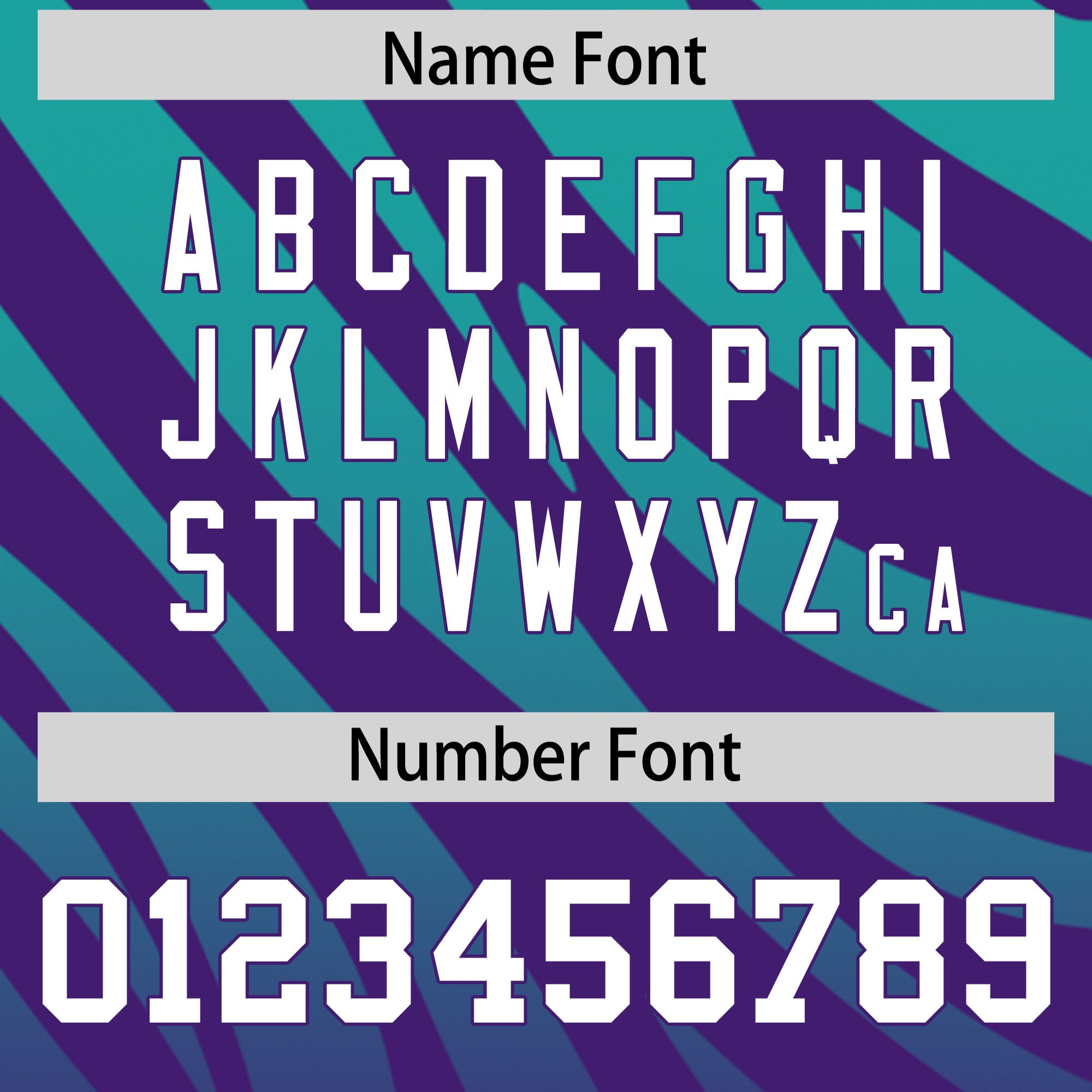 Custom Purple Aqua Tiger Stripe Gradient Animal Print Personalized Team Shirt Baseball Jersey