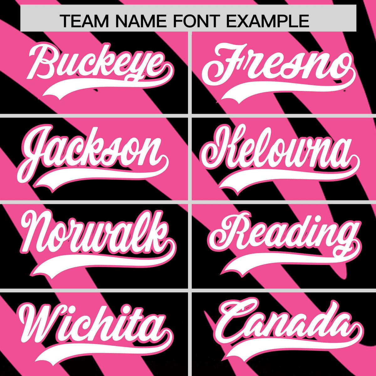 Custom Pink Black Tiger Stripe Gradient Animal Print Personalized Team Shirt Baseball Jersey