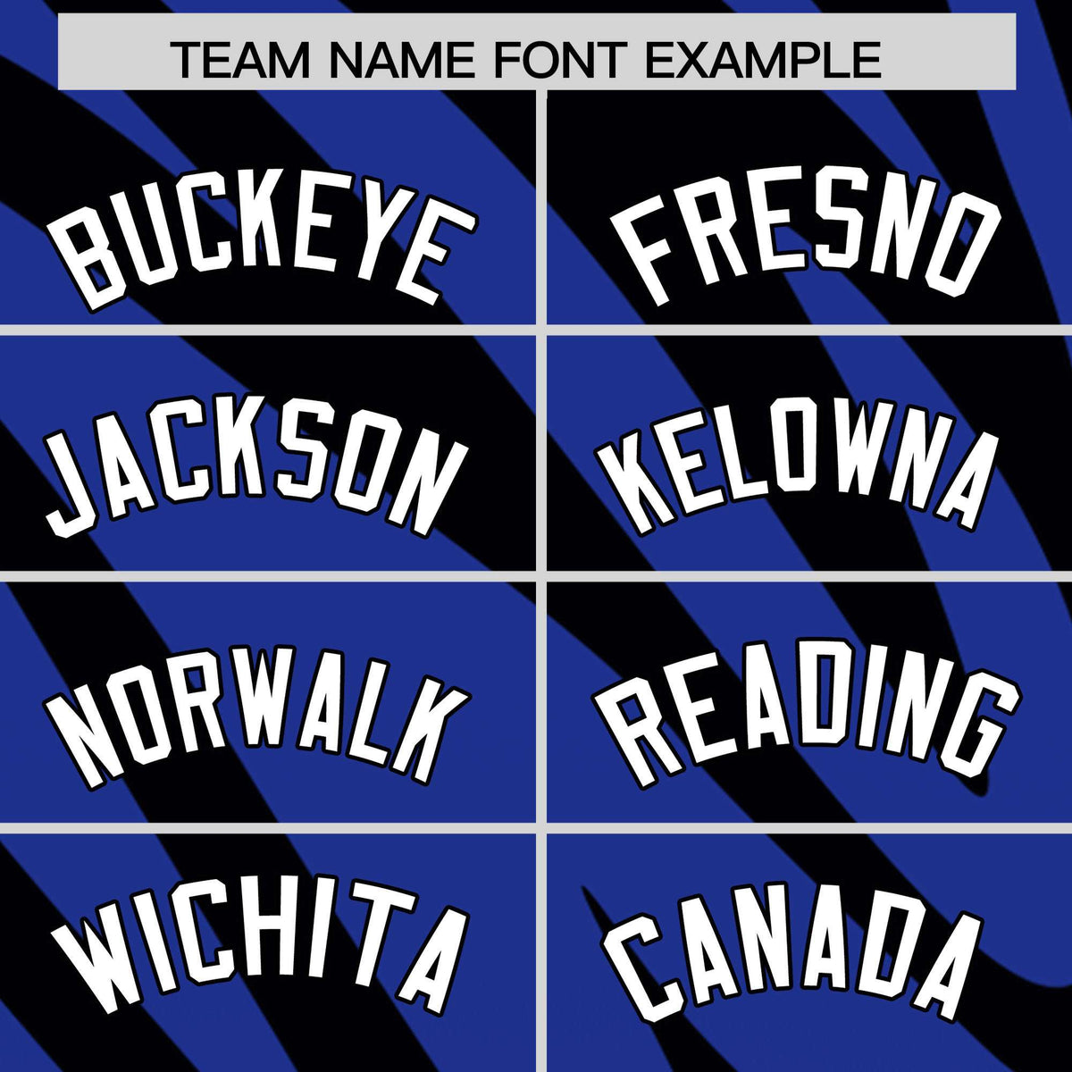 Custom Royal Black Tiger Stripe Gradient Animal Print Personalized Team Shirt Baseball Jersey