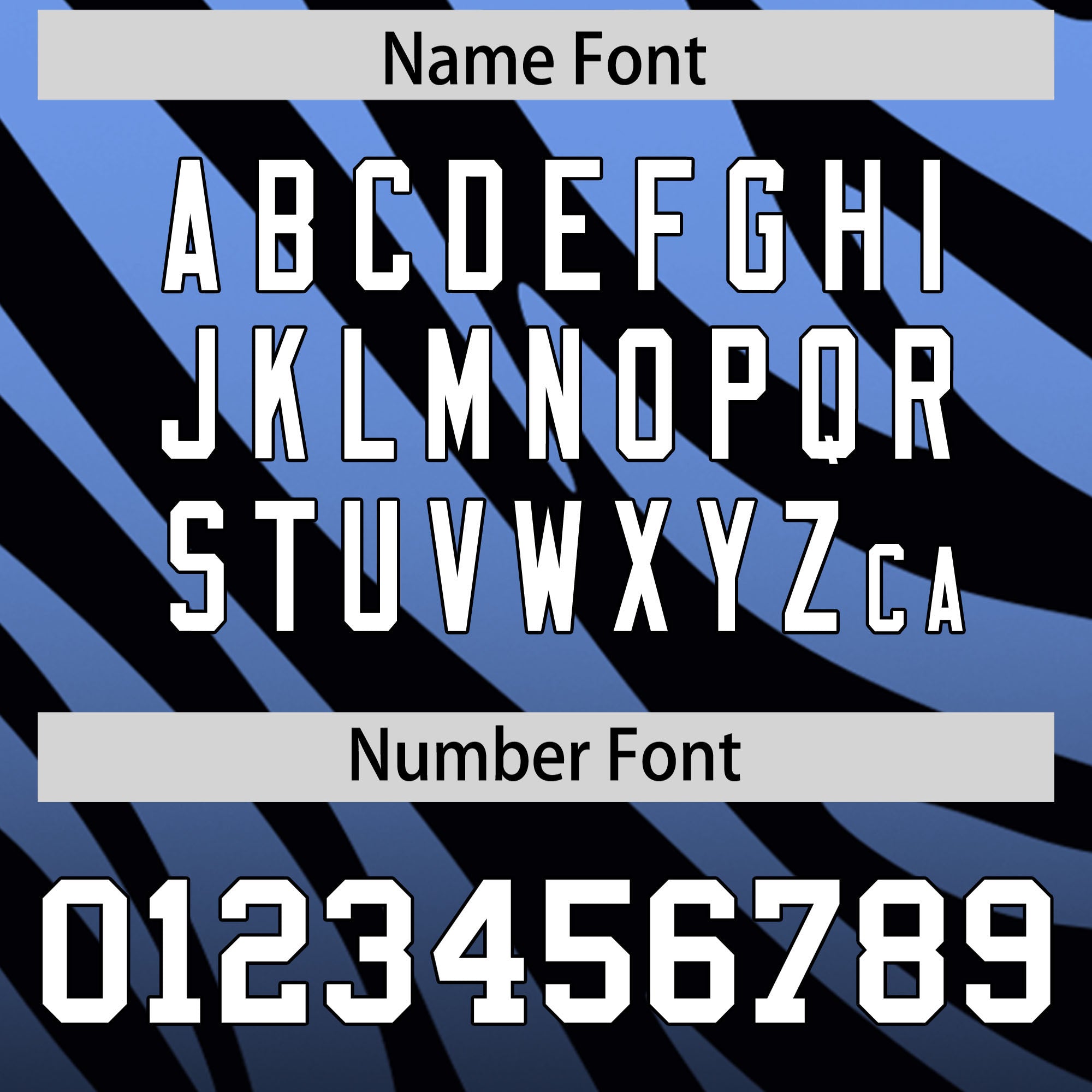 Custom Light Blue Black Tiger Stripe Gradient Animal Print Personalized Team Shirt Baseball Jersey