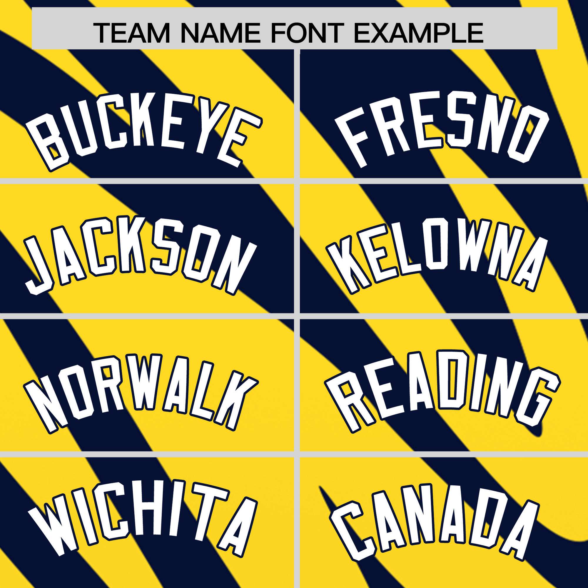 Custom Navy Gold Tiger Stripe Gradient Animal Print Personalized Team Shirt Baseball Jersey