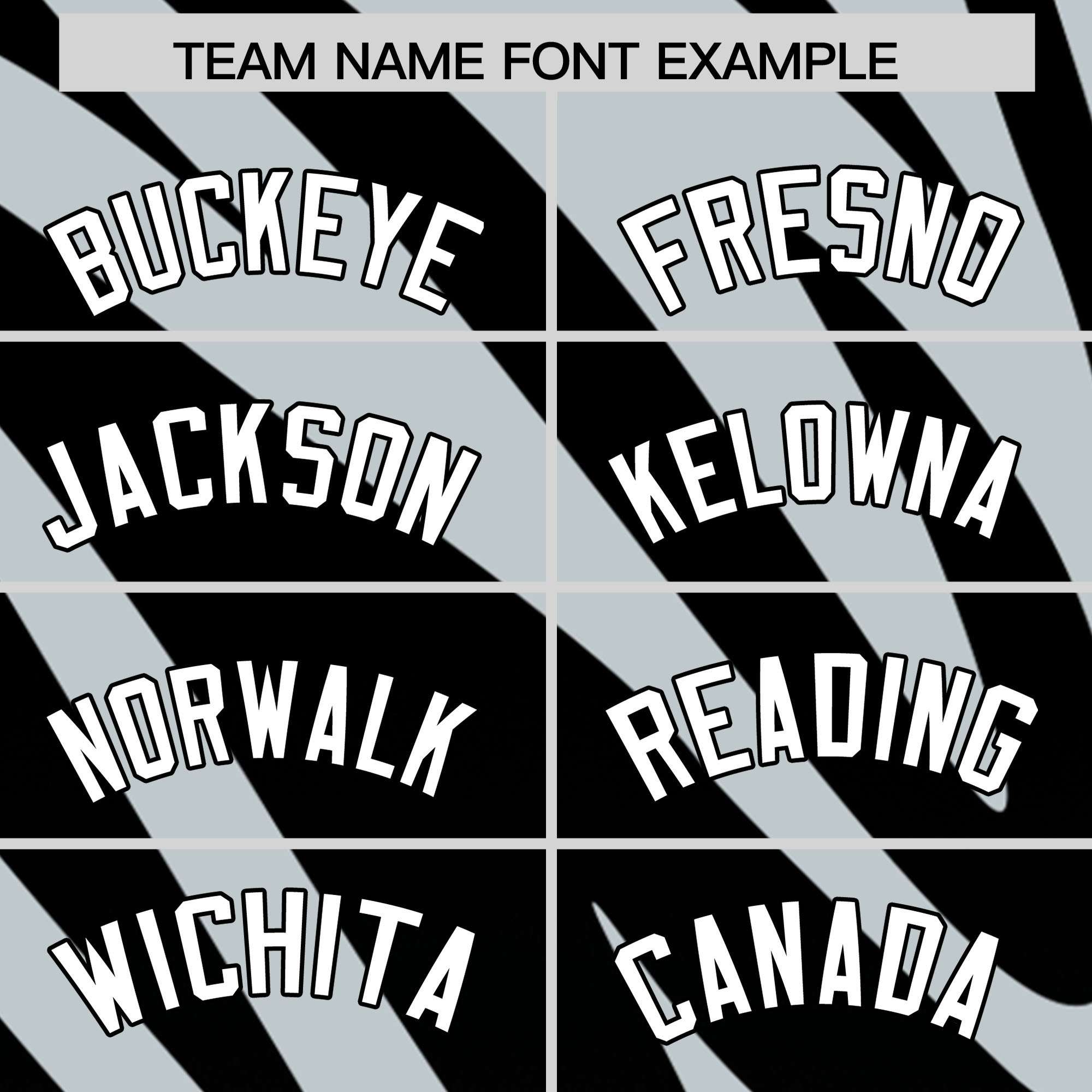 Custom Black Silver Tiger Stripe Gradient Animal Print Personalized Team Shirt Baseball Jersey