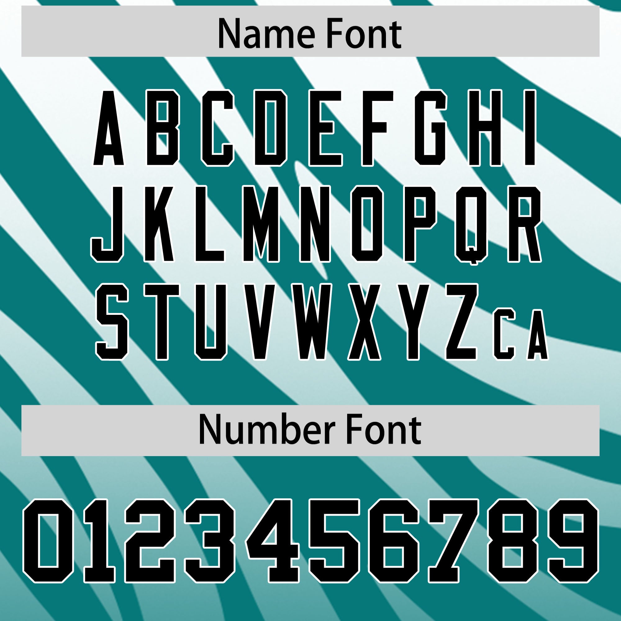 Custom Aqua White Tiger Stripe Gradient Animal Print Personalized Team Shirt Baseball Jersey