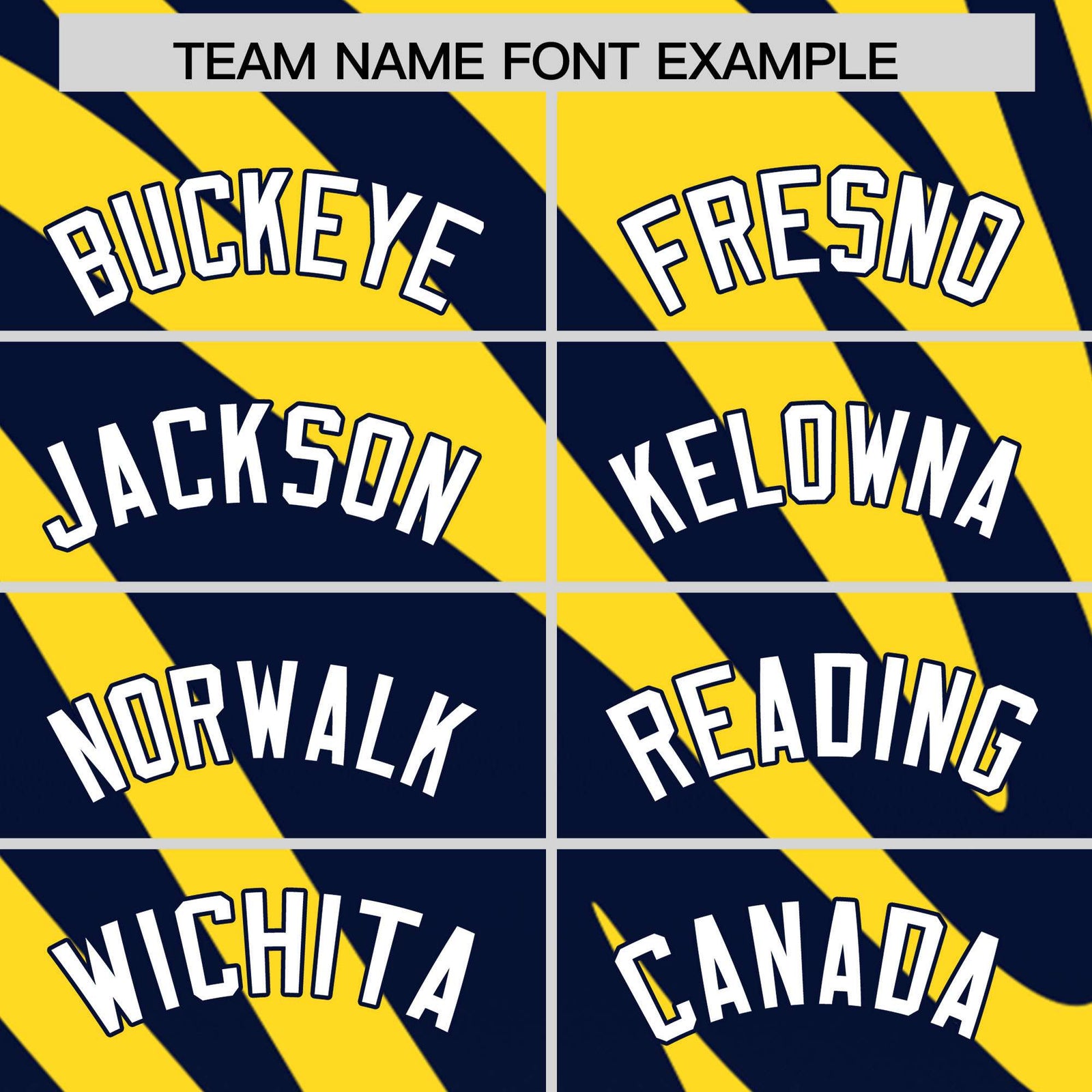 Custom Gold Navy Tiger Stripe Gradient Animal Print Personalized Team Shirt Baseball Jersey