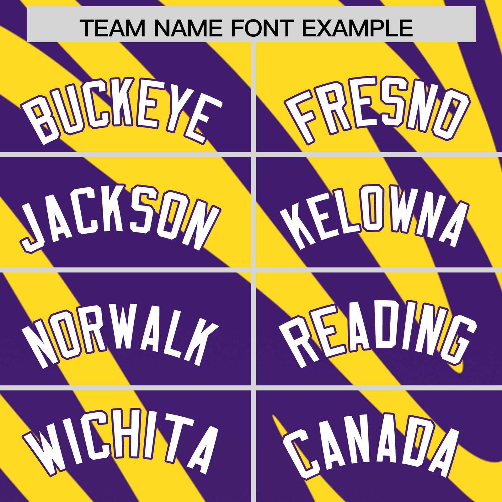 Custom Purple Gold Tiger Stripe Gradient Animal Print Personalized Team Shirt Baseball Jersey