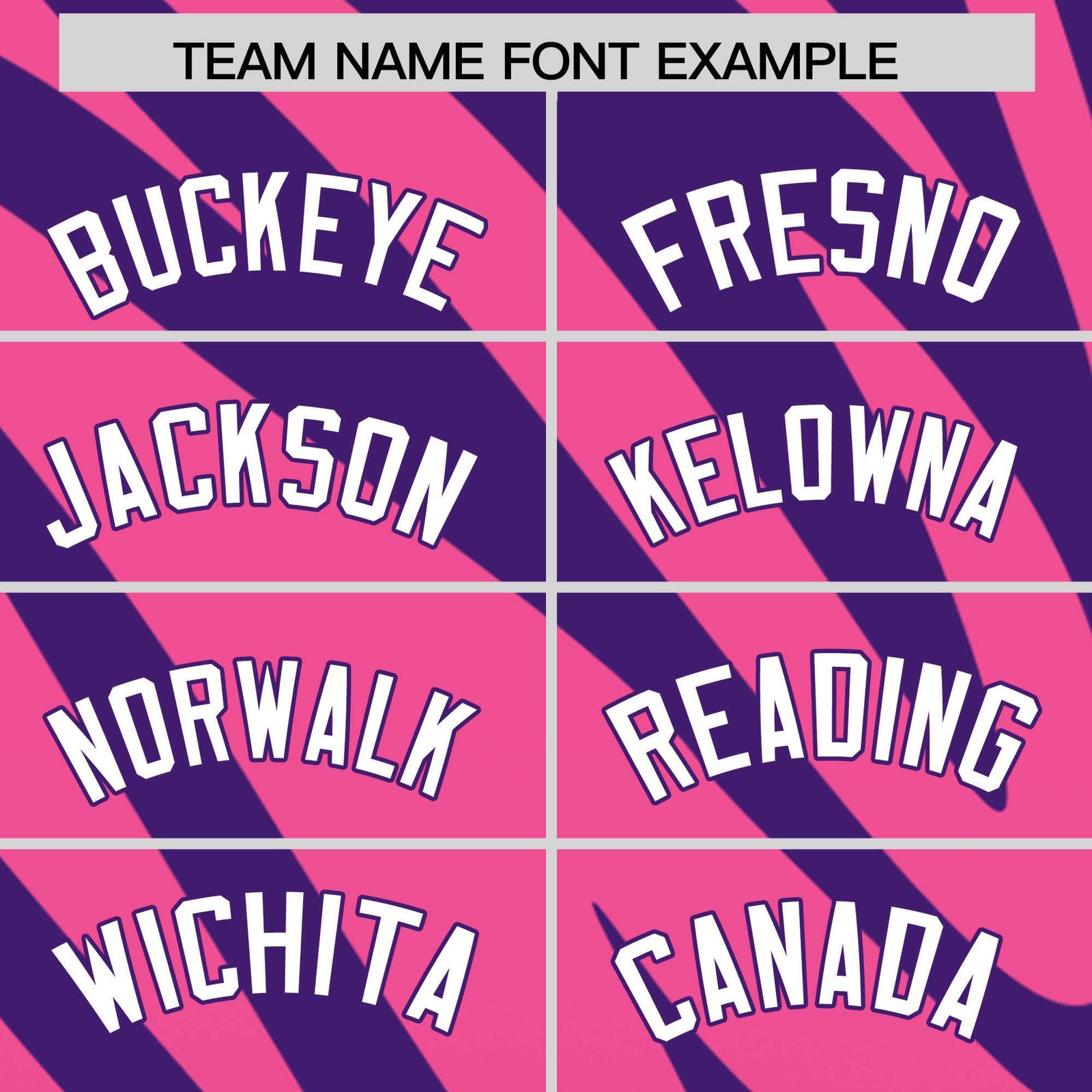 Custom Purple Pink Tiger Stripe Gradient Animal Print Personalized Team Shirt Baseball Jersey