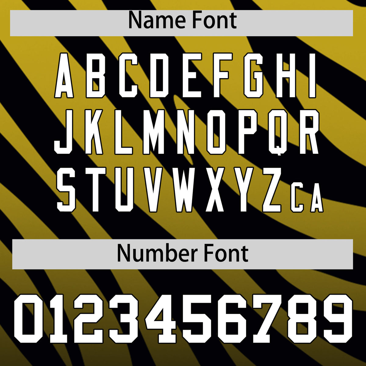 Custom Old Gold Black Tiger Stripe Gradient Animal Print Personalized Team Shirt Baseball Jersey