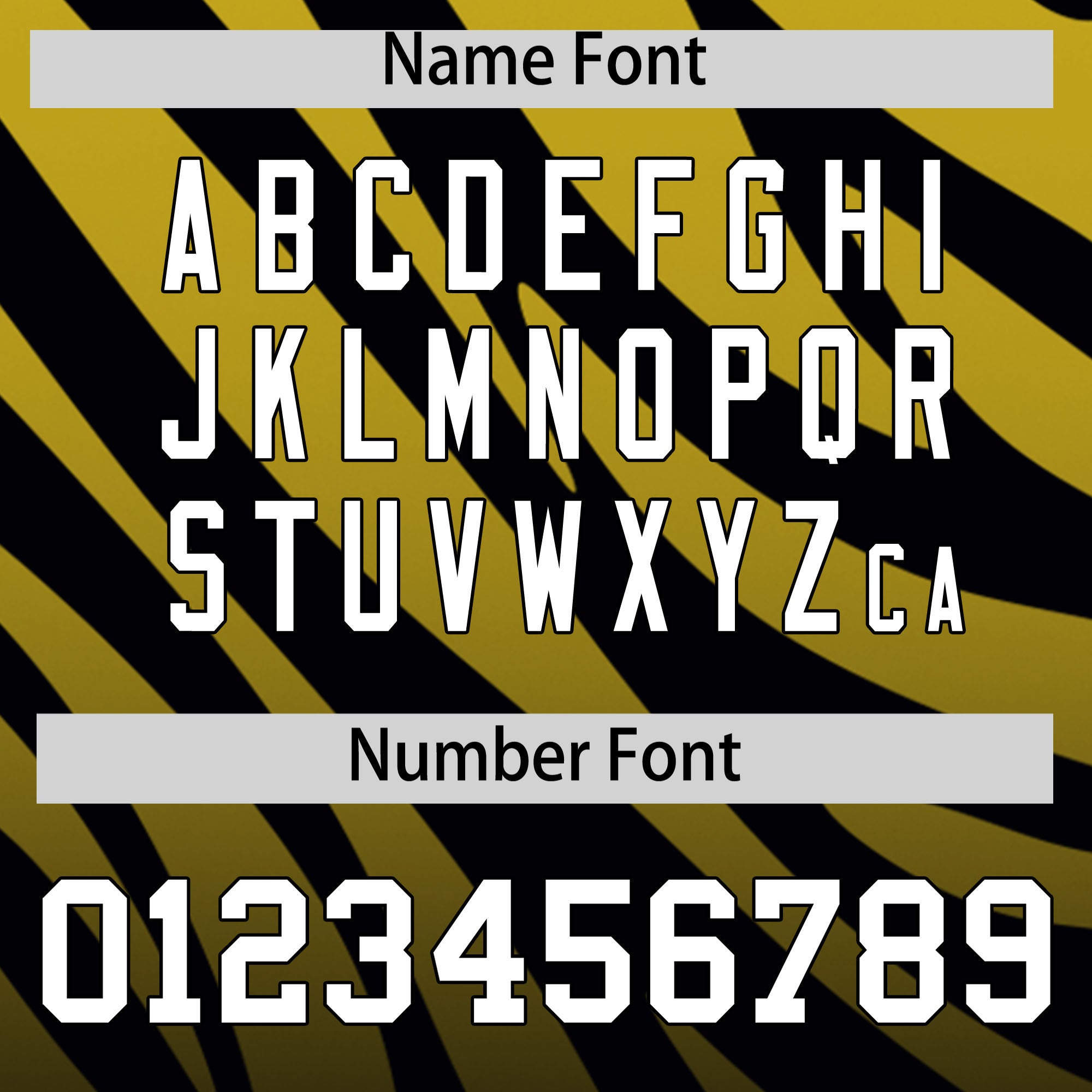 Custom Old Gold Black Tiger Stripe Gradient Animal Print Personalized Team Shirt Baseball Jersey