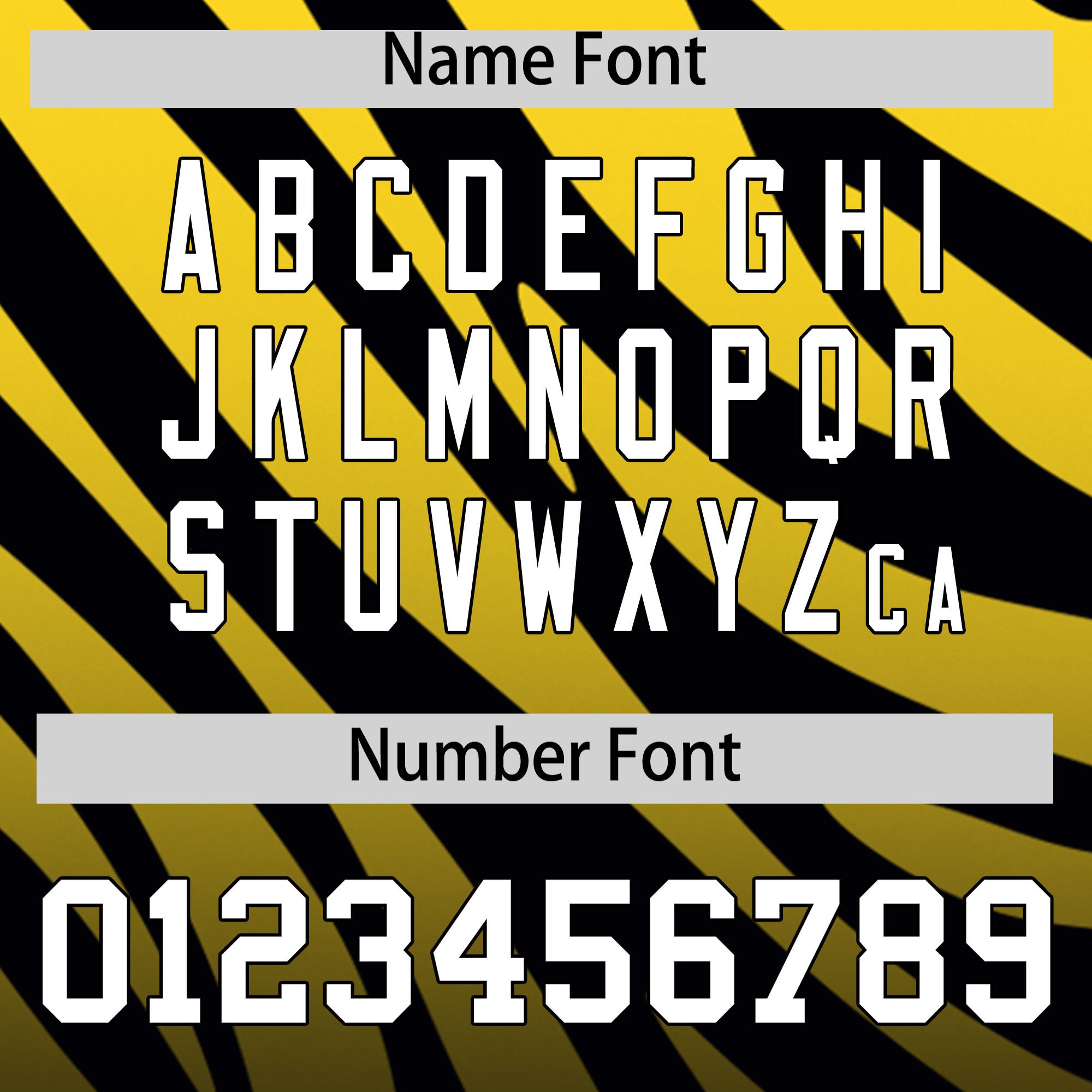 Custom Gold Black Tiger Stripe Gradient Animal Print Personalized Team Shirt Baseball Jersey