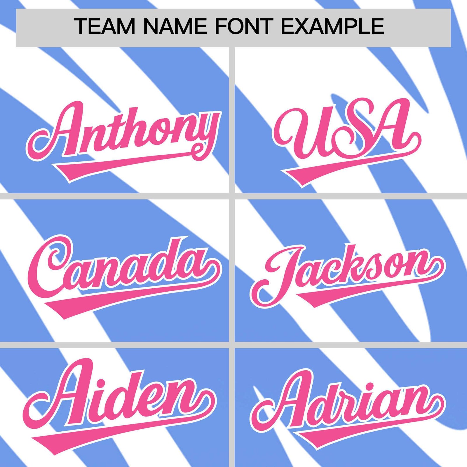 Custom Light Blue White Tiger Stripe Gradient Animal Print Personalized Team Shirt Baseball Jersey