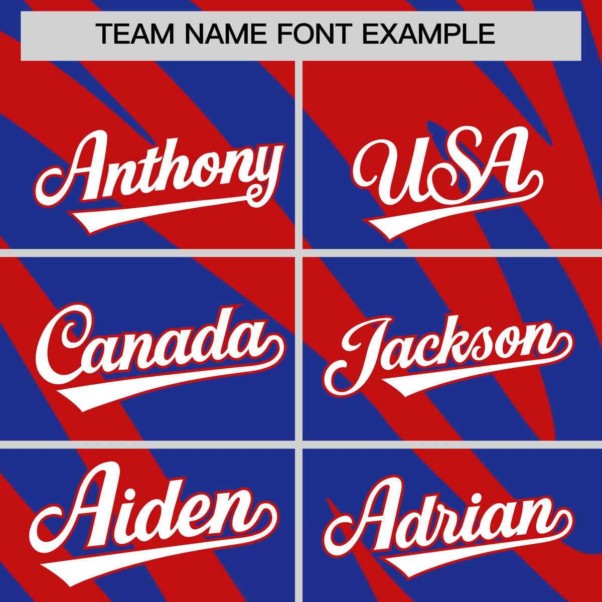 Custom Royal Red Tiger Stripe Gradient Animal Print Personalized Team Shirt Baseball Jersey