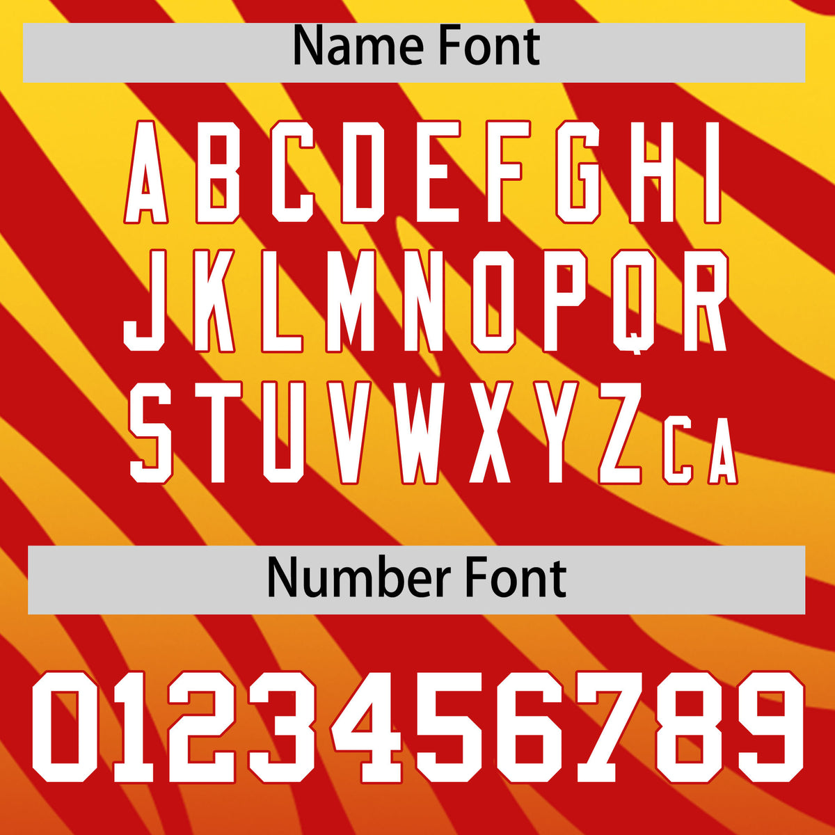 Custom Red Gold Tiger Stripe Gradient Animal Print Personalized Team Shirt Baseball Jersey