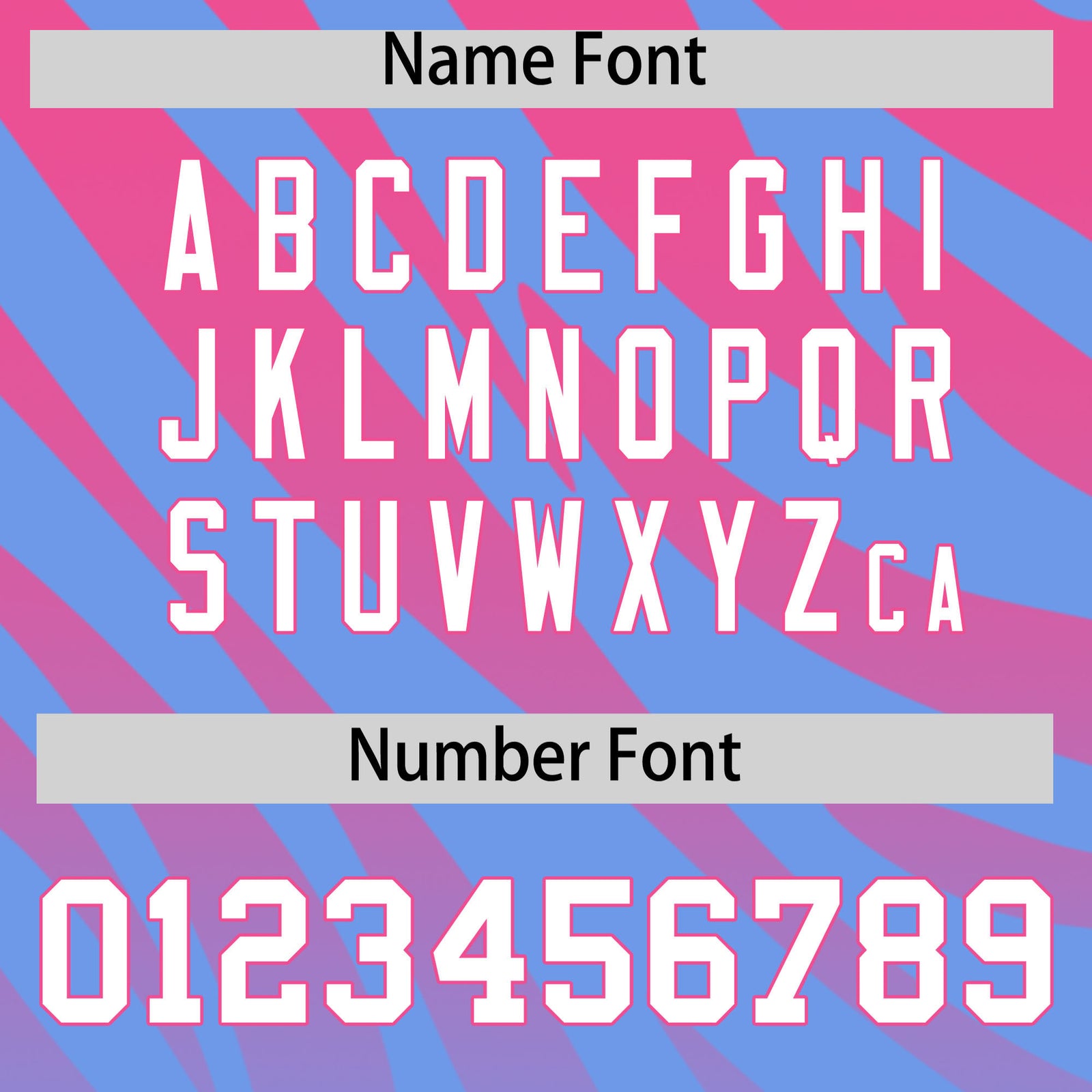 Custom Pink Light Blue Tiger Stripe Gradient Animal Print Personalized Team Shirt Baseball Jersey