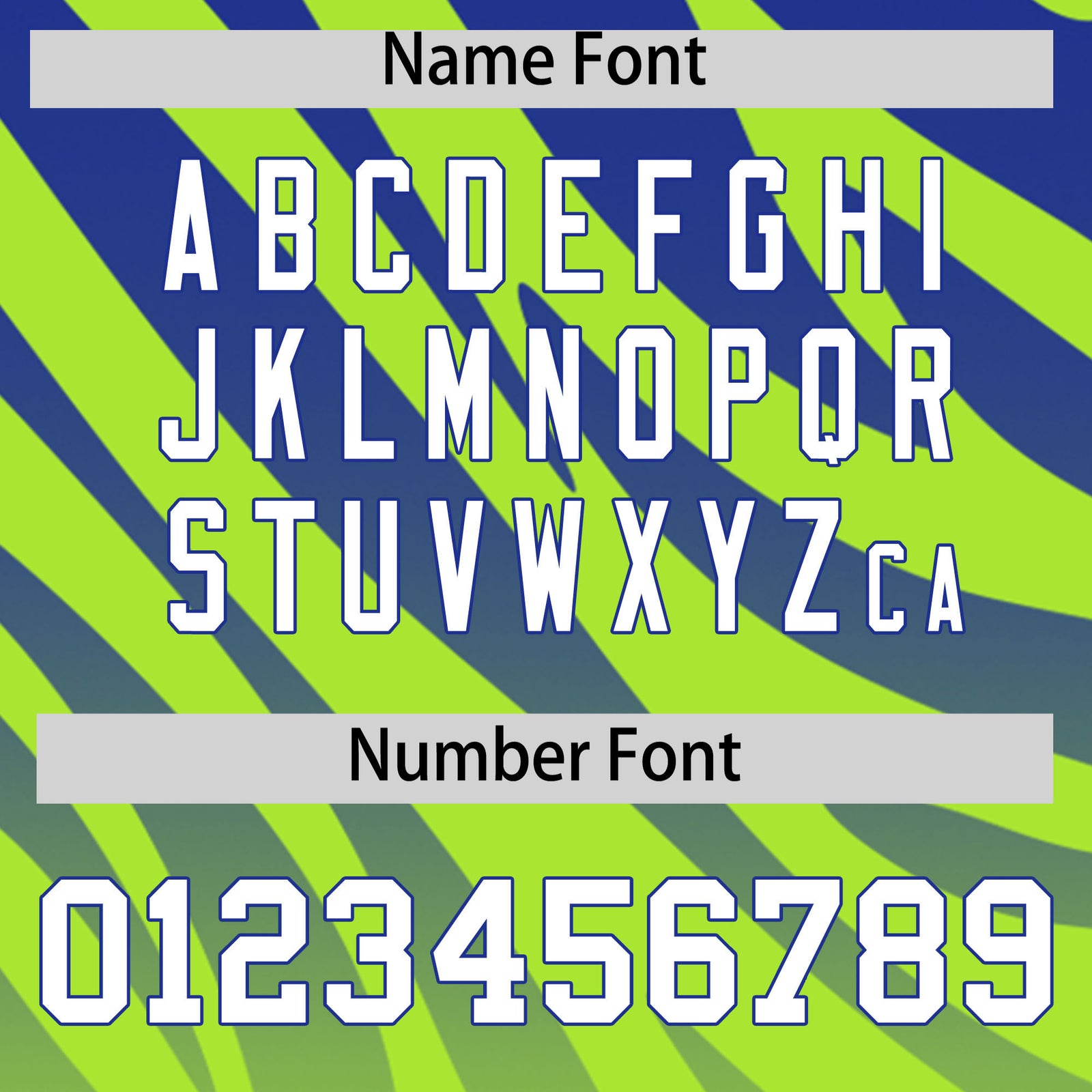 Custom Neon Green Royal Tiger Stripe Gradient Animal Print Personalized Team Shirt Baseball Jersey