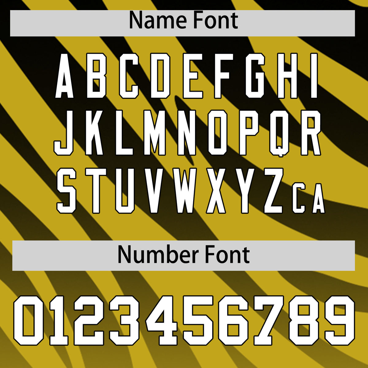 Custom Black Old Gold Tiger Stripe Gradient Animal Print Personalized Team Shirt Baseball Jersey