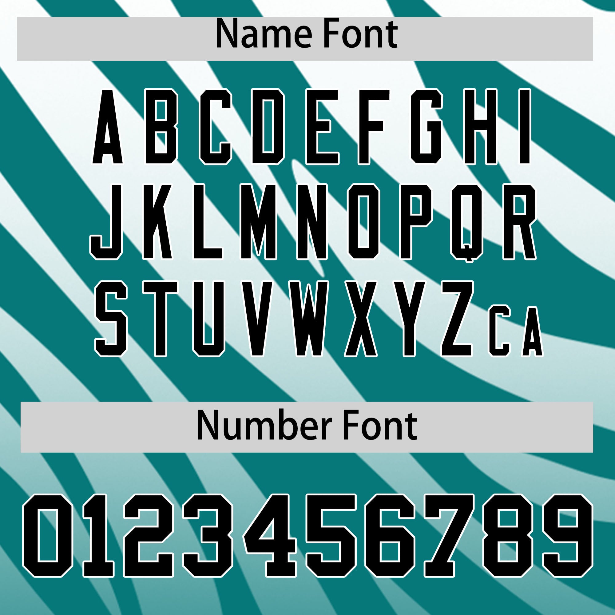 Custom Aqua White Tiger Stripe Gradient Animal Print Personalized Team Shirt Baseball Jersey