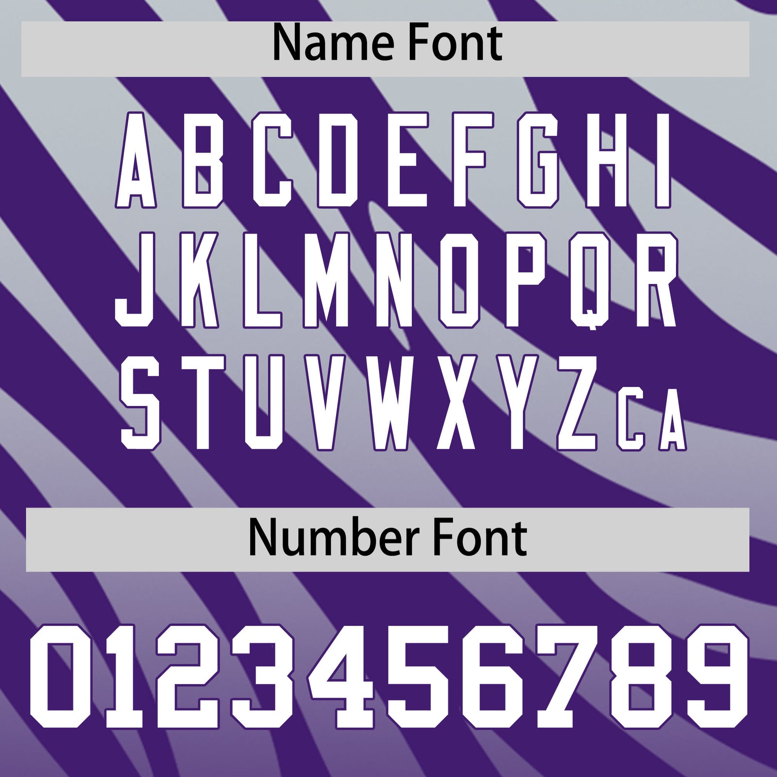 Custom Purple Silver Tiger Stripe Gradient Animal Print Personalized Team Shirt Baseball Jersey