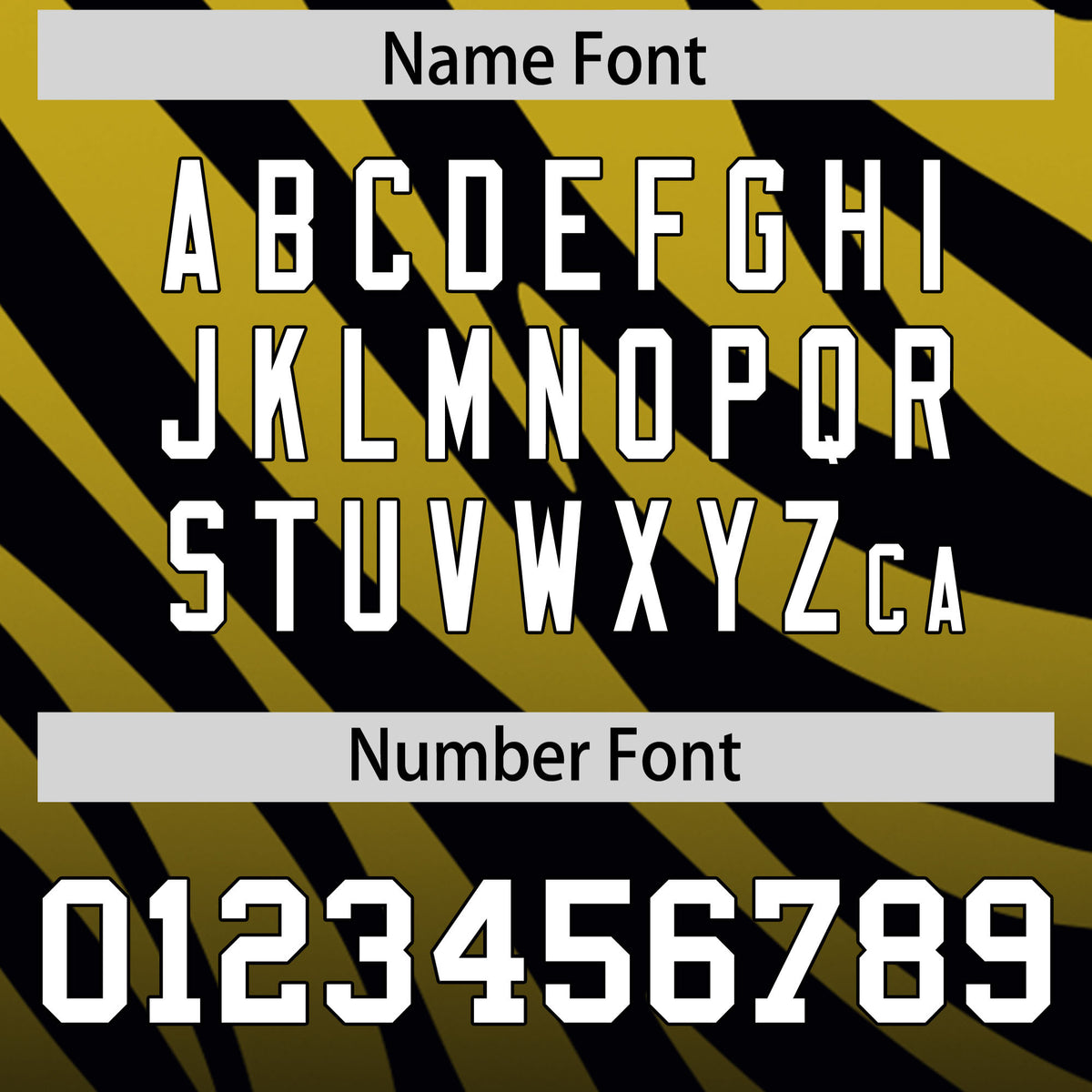 Custom Old Gold Black Tiger Stripe Gradient Animal Print Personalized Team Shirt Baseball Jersey